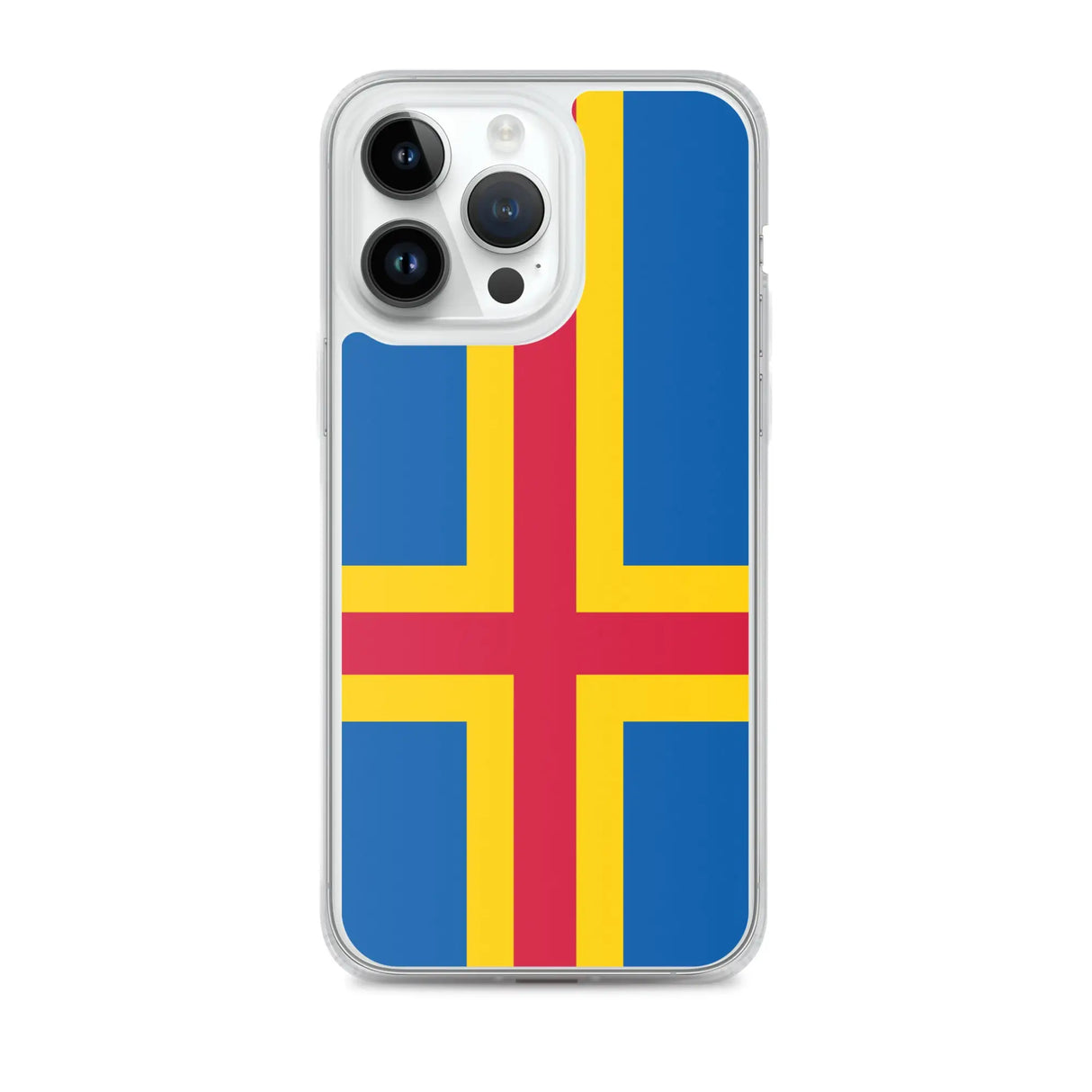 Coque iphone drapeau d’åland souple résistante antichoc