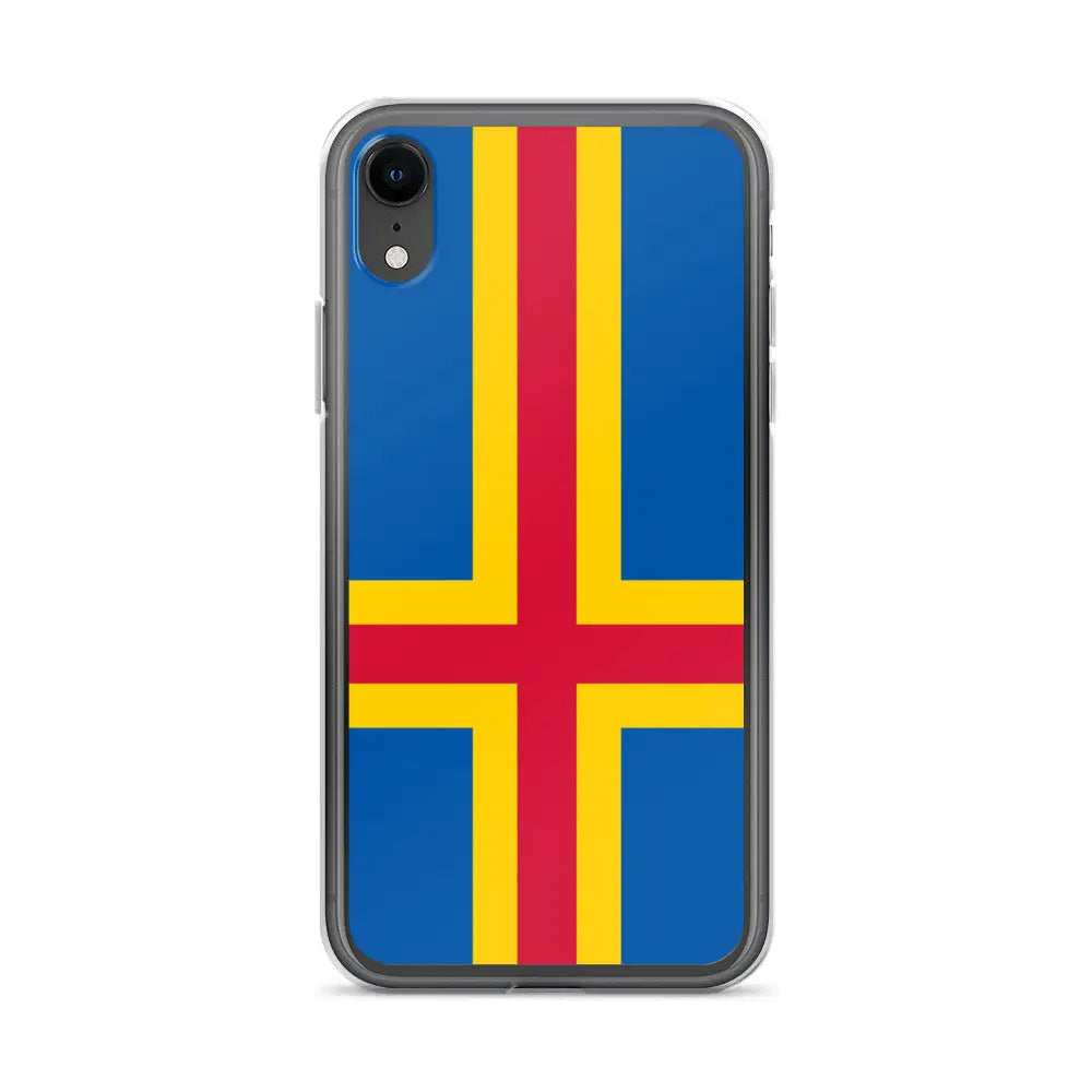 Coque iphone drapeau d’åland souple résistante antichoc
