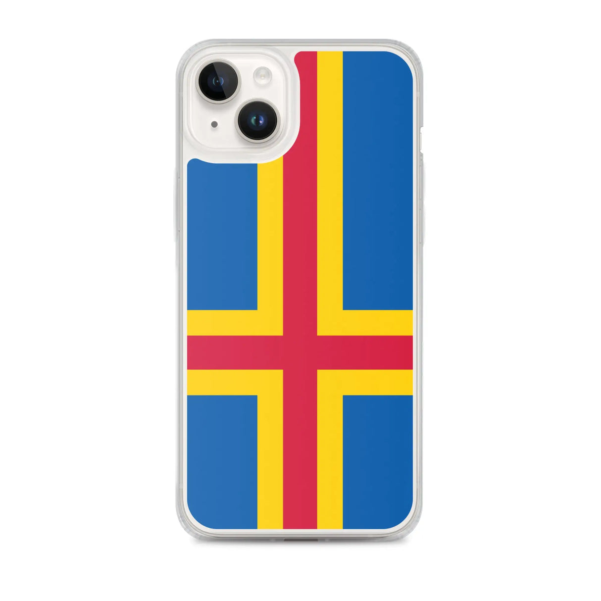 Coque iphone drapeau d’åland souple résistante antichoc