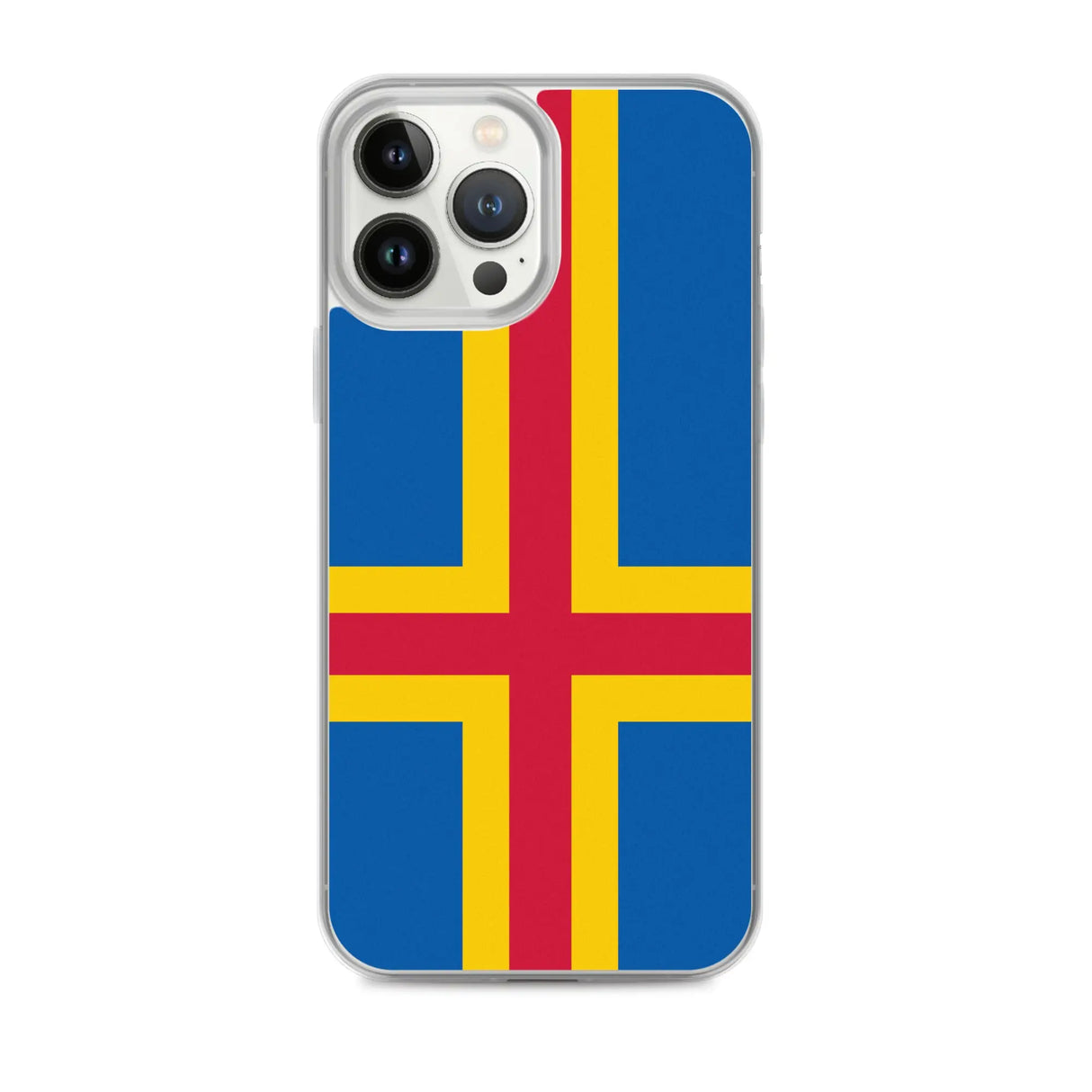 Coque iphone drapeau d’åland souple résistante antichoc