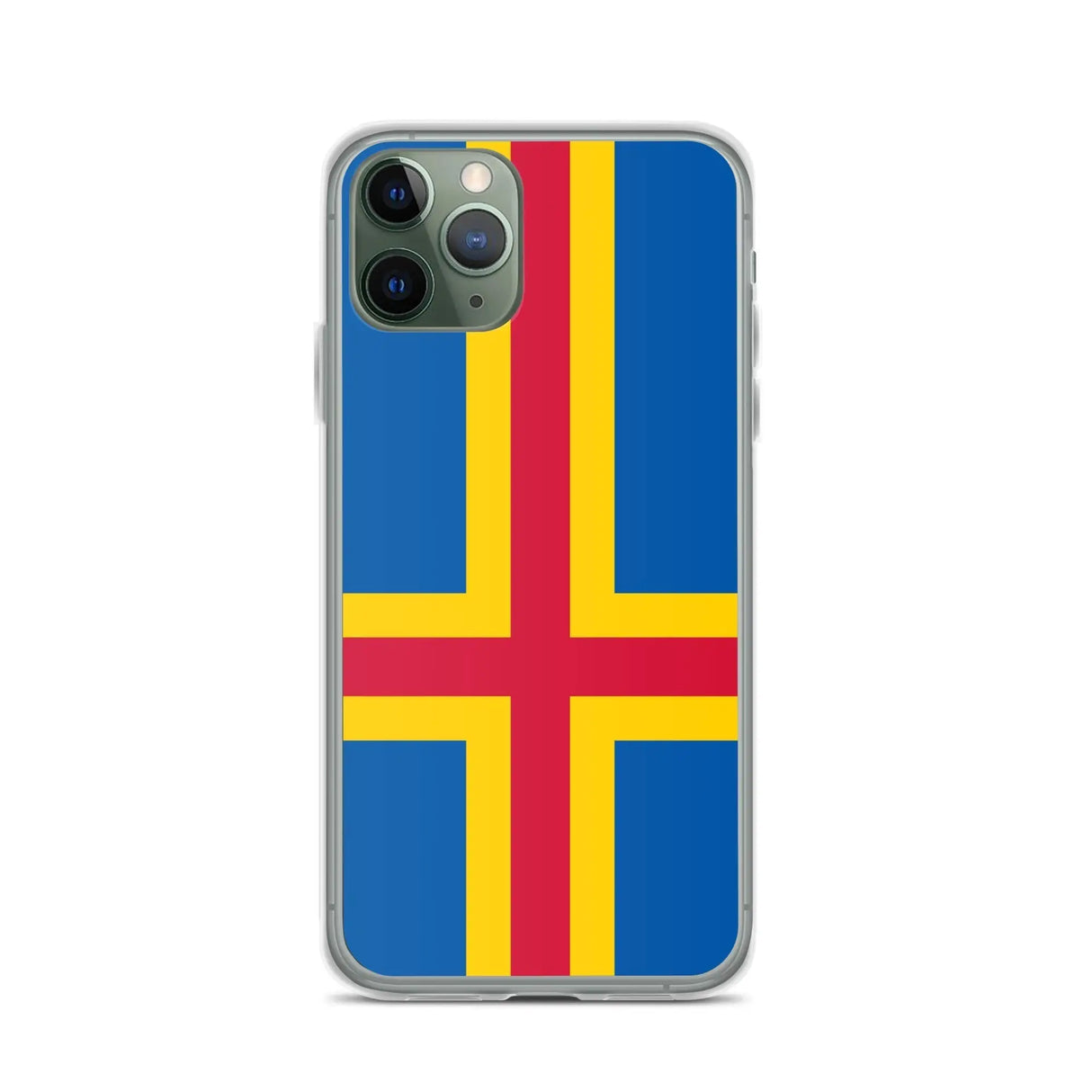 Coque iphone drapeau d’åland souple résistante antichoc