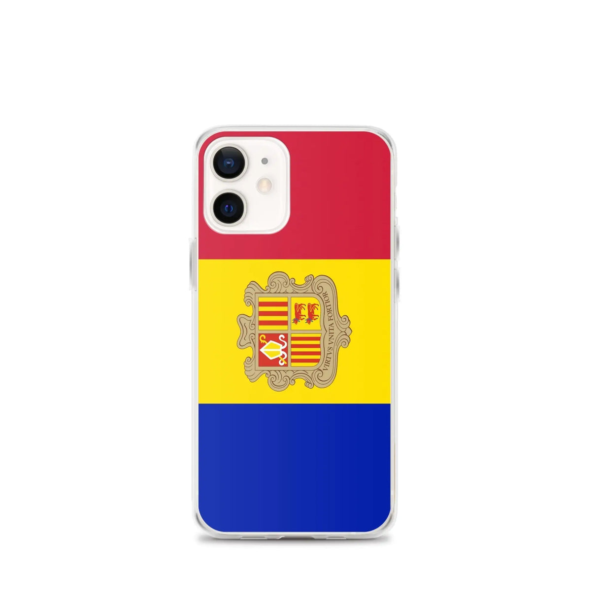 Coque iphone drapeau d’andorre souple antichoc transparente