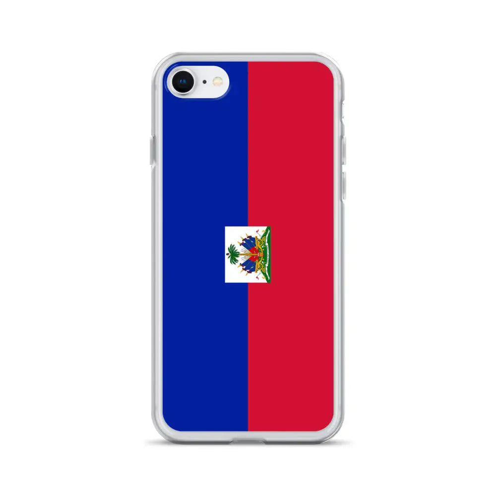 Coque iphone drapeau d’haïti souple antichoc transparente