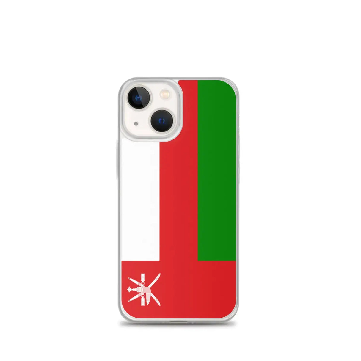 Coque iphone drapeau d’oman souple antichoc transparente