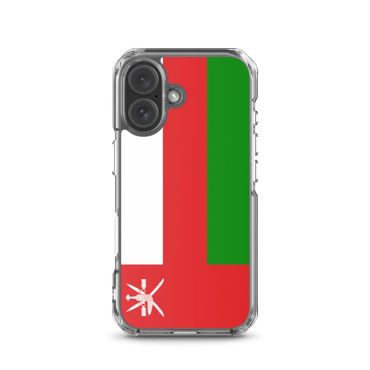Coque iphone drapeau d’oman souple antichoc transparente