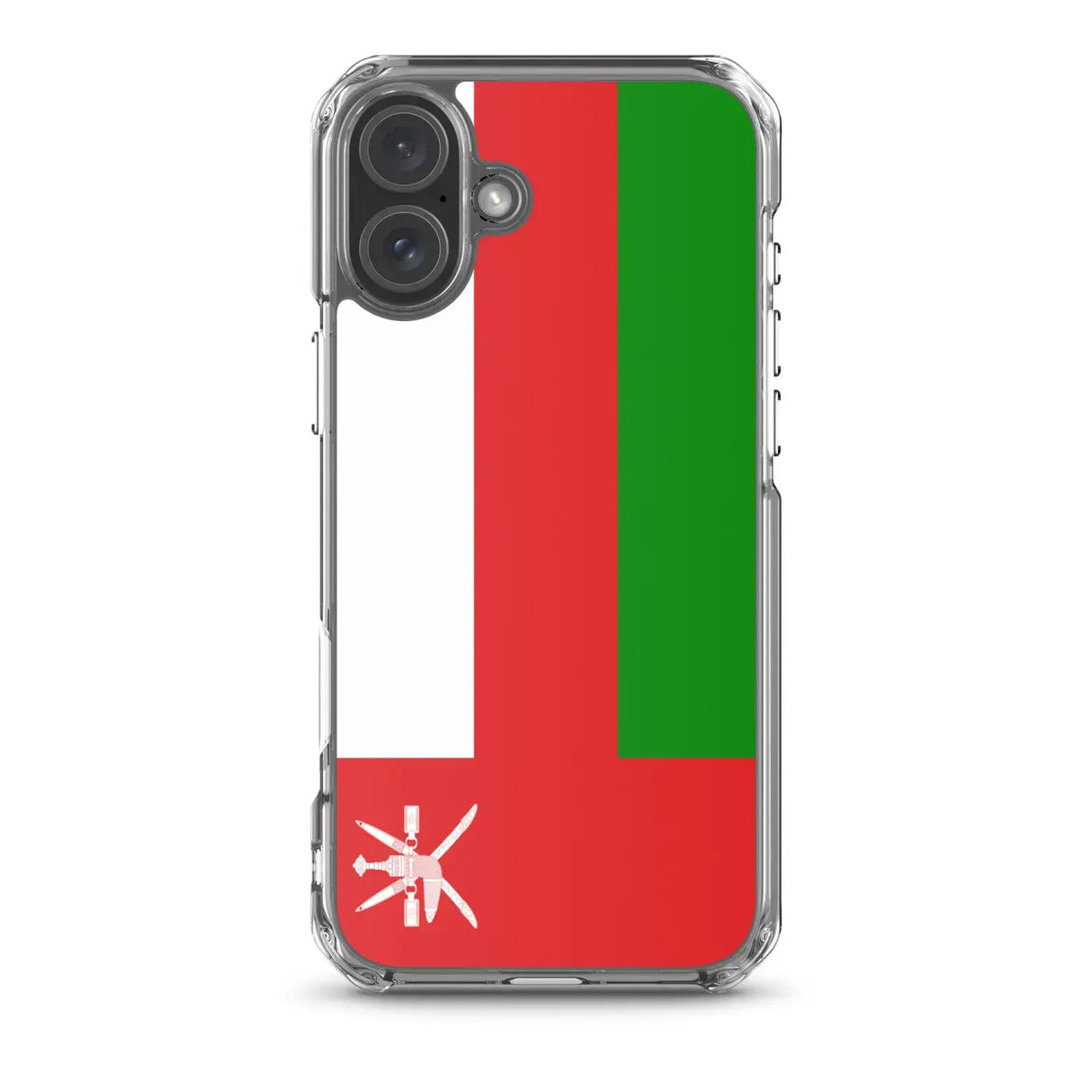 Coque iphone drapeau d’oman souple antichoc transparente