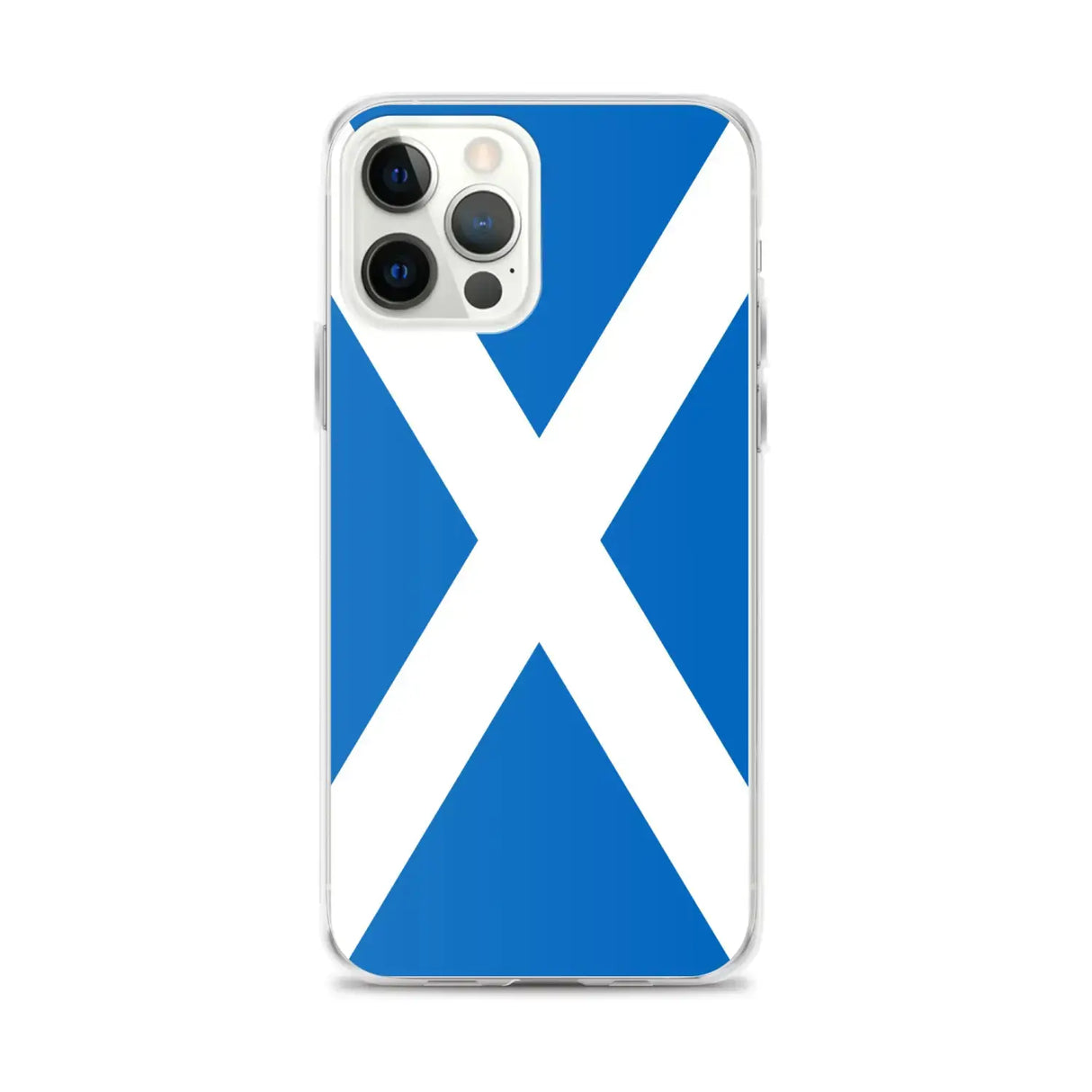 Coque iphone drapeau écosse souple antichoc transparente