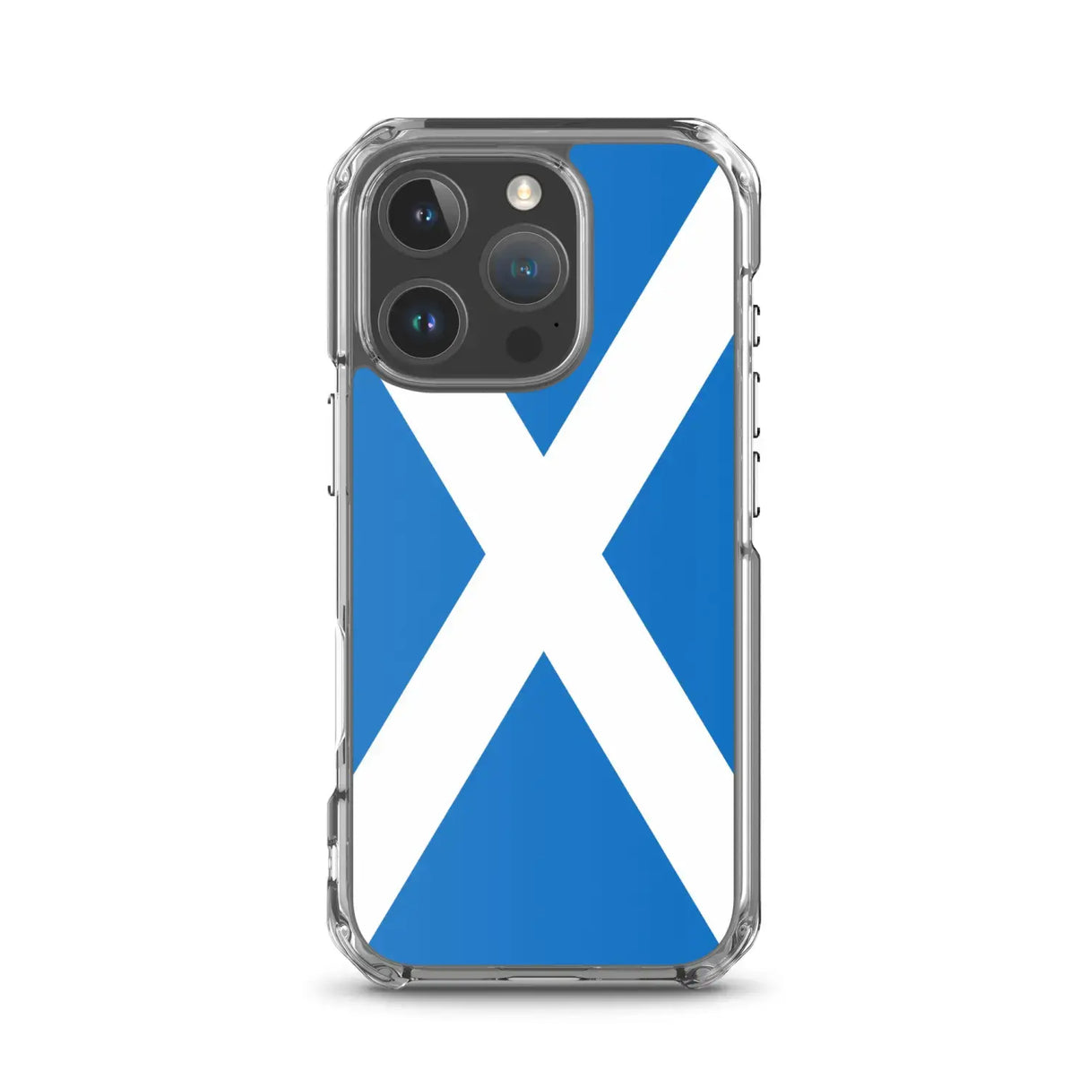 Coque iphone drapeau écosse souple antichoc transparente