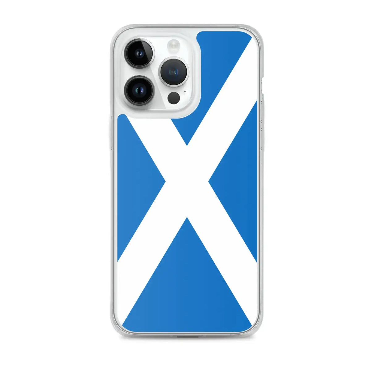 Coque iphone drapeau écosse souple antichoc transparente