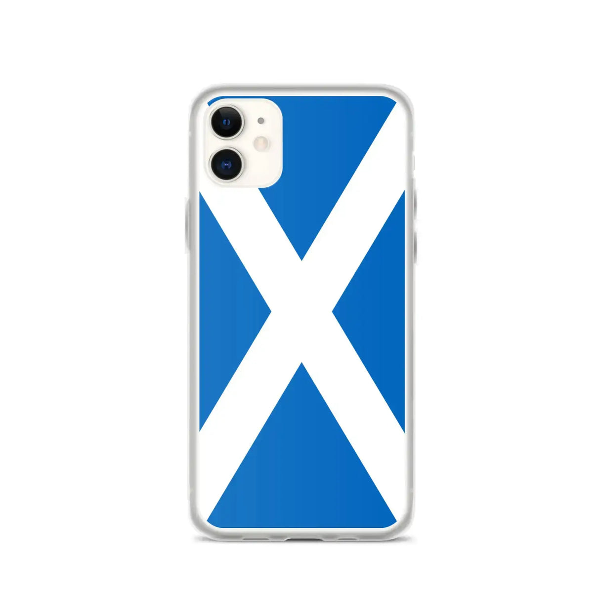 Coque iphone drapeau écosse souple antichoc transparente