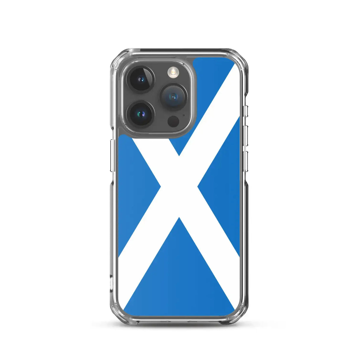 Coque iphone drapeau écosse souple antichoc transparente