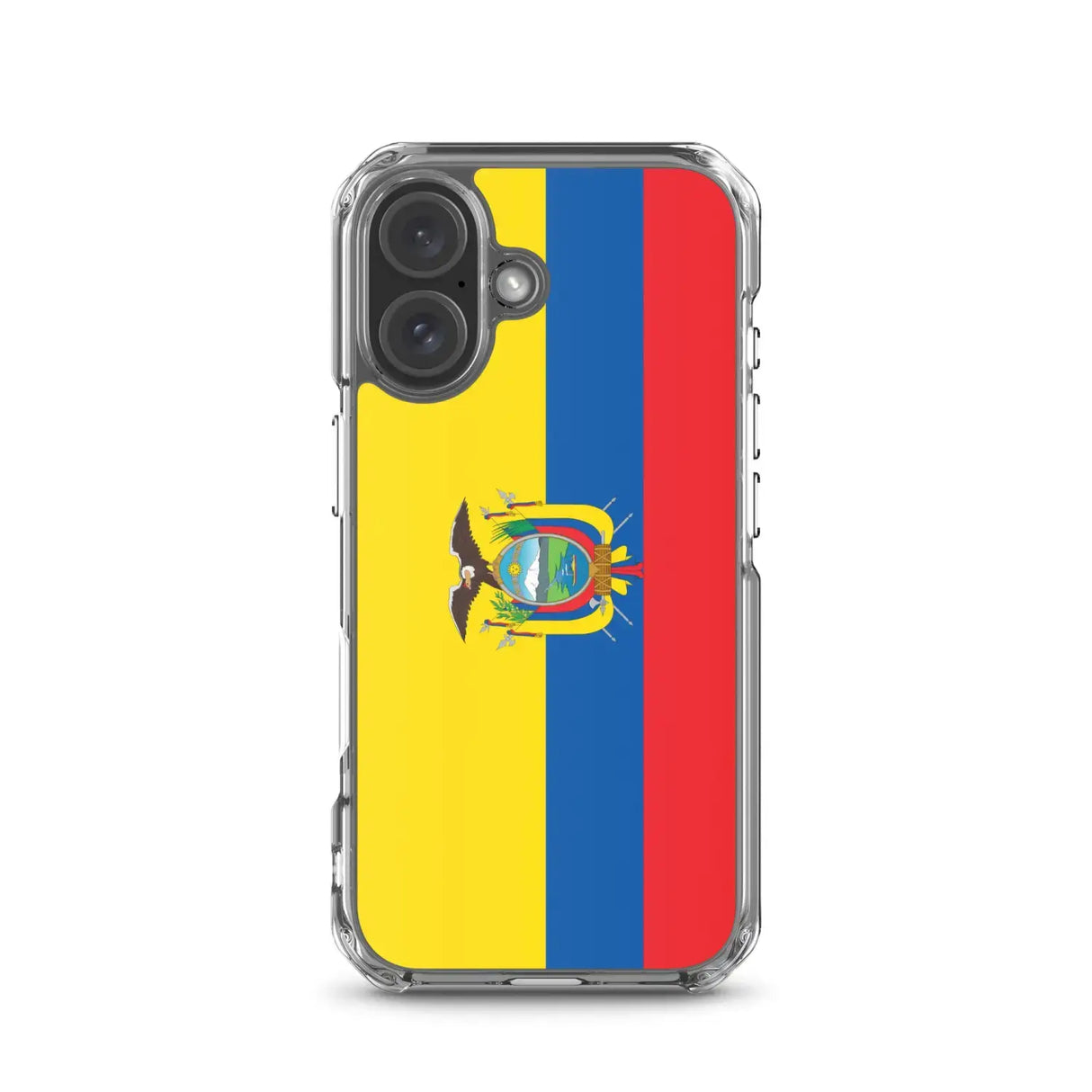 Coque iphone drapeau équateur souple antichoc transparente