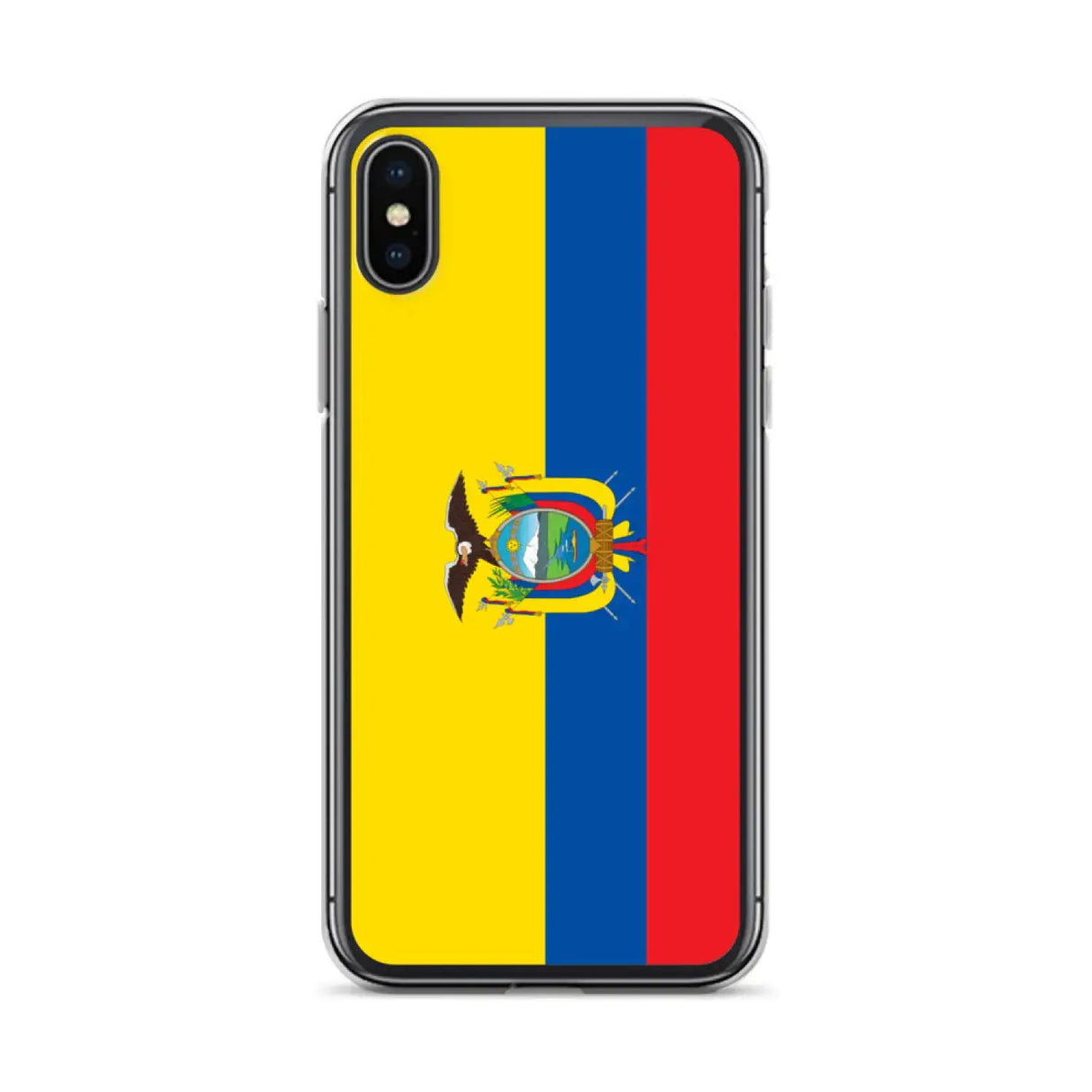 Coque iphone drapeau équateur souple antichoc transparente