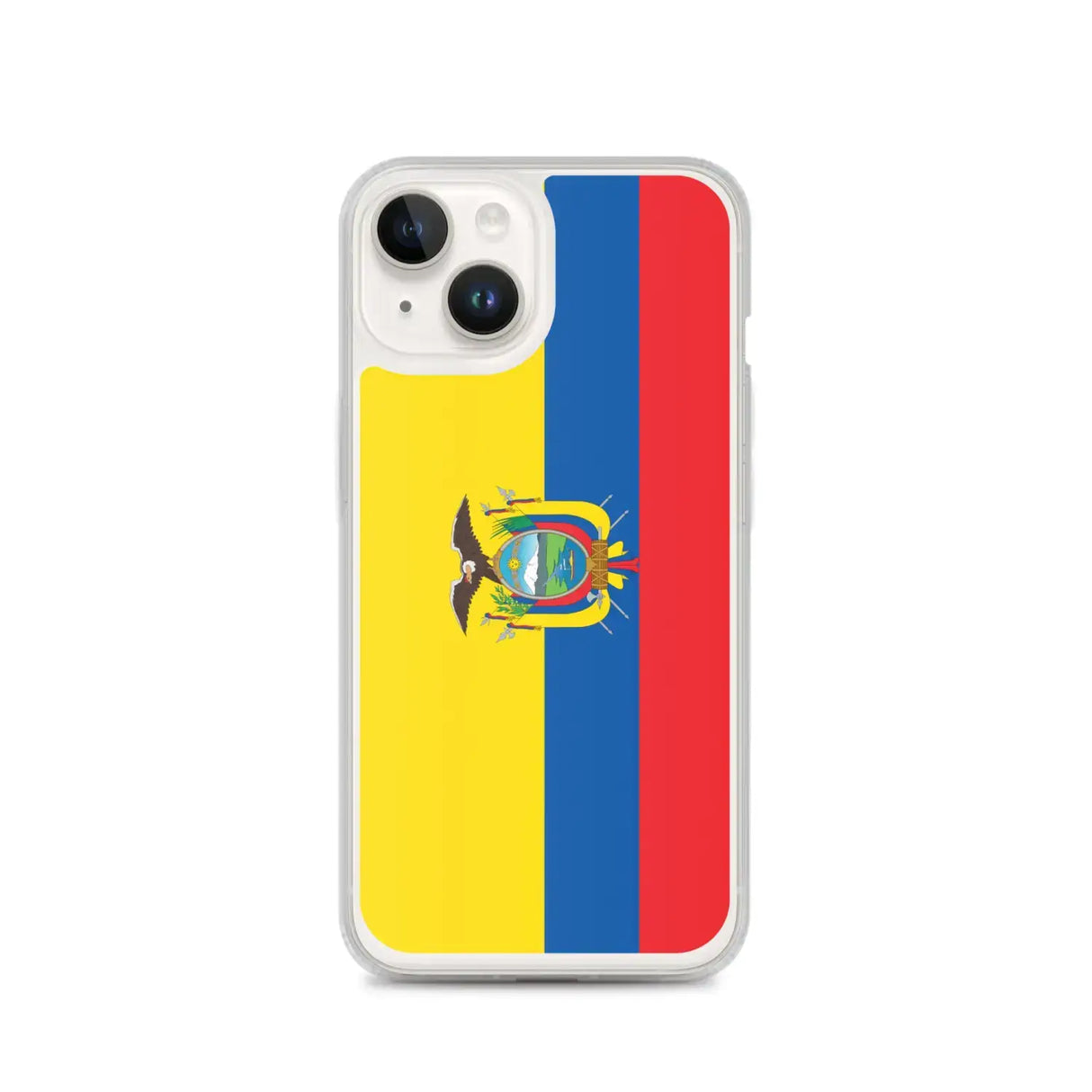 Coque iphone drapeau équateur souple antichoc transparente