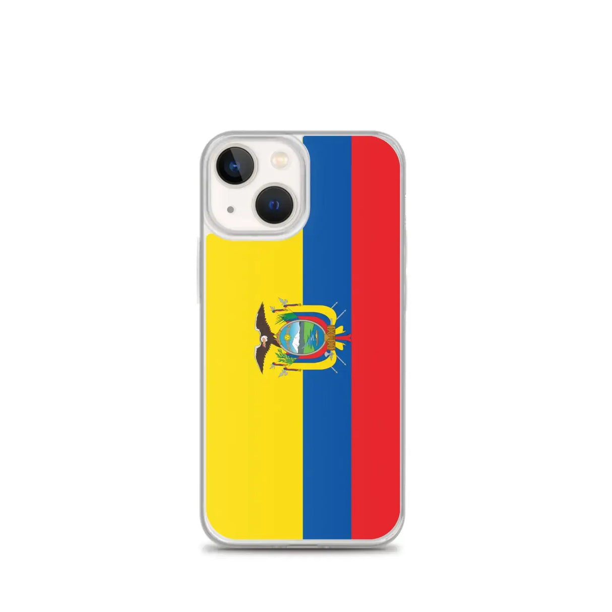 Coque iphone drapeau équateur souple antichoc transparente