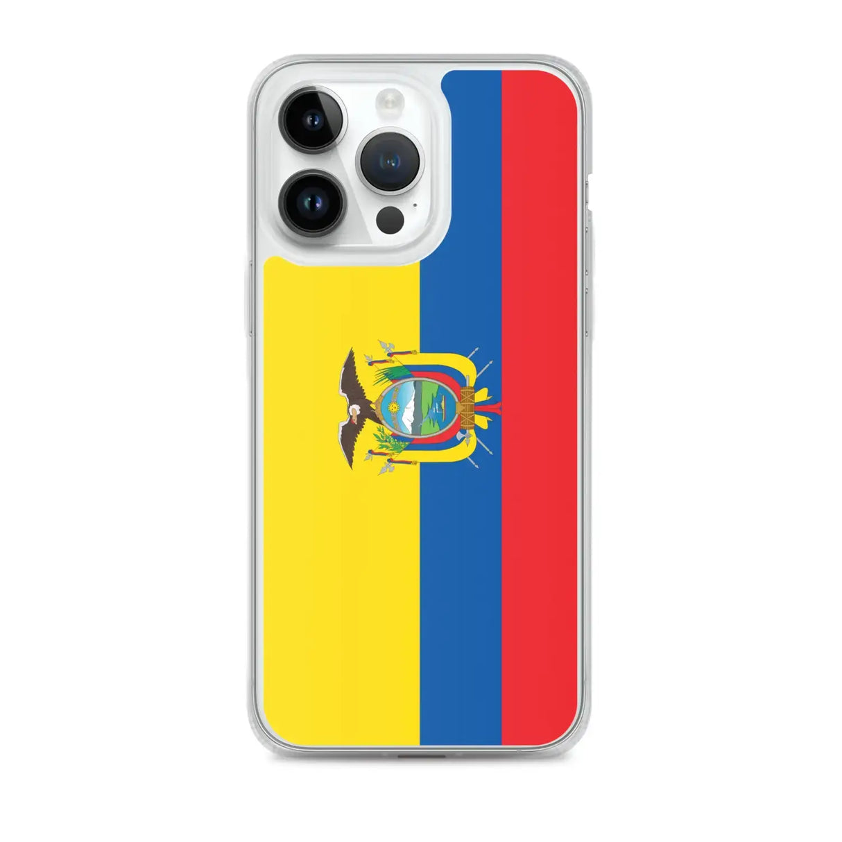 Coque iphone drapeau équateur souple antichoc transparente