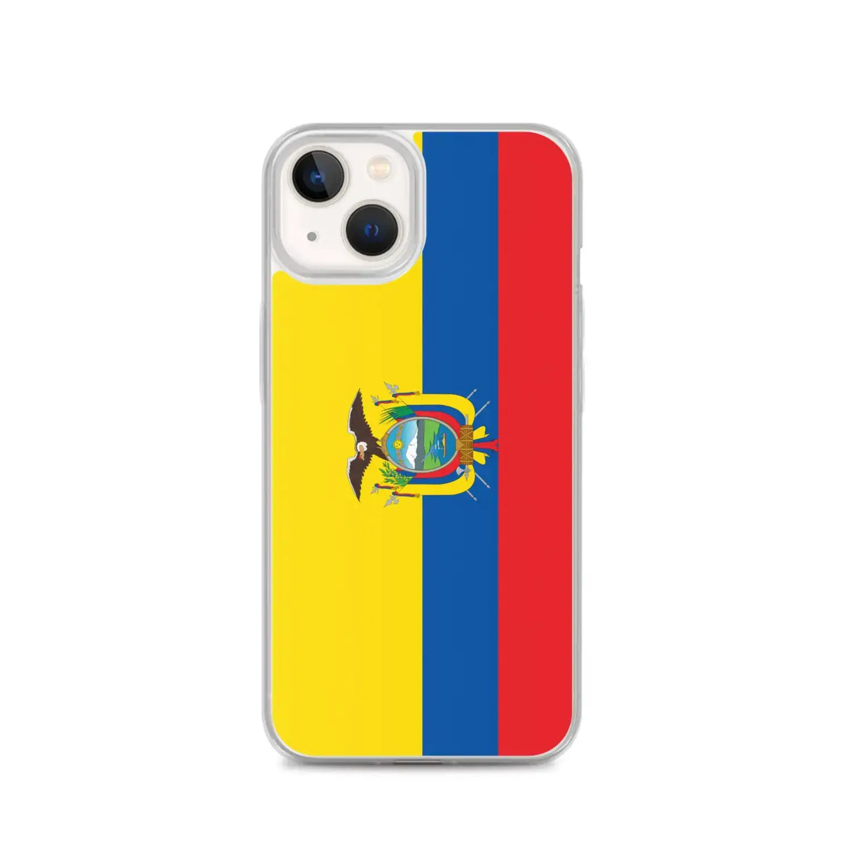 Coque iphone drapeau équateur souple antichoc transparente