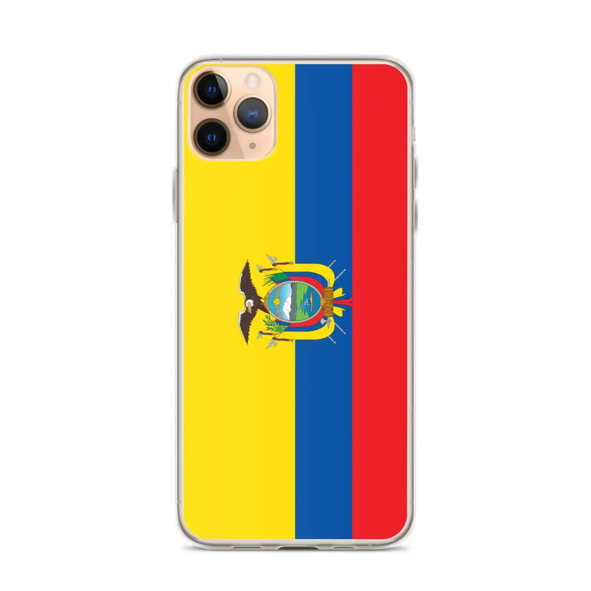 Coque iphone drapeau équateur souple antichoc transparente
