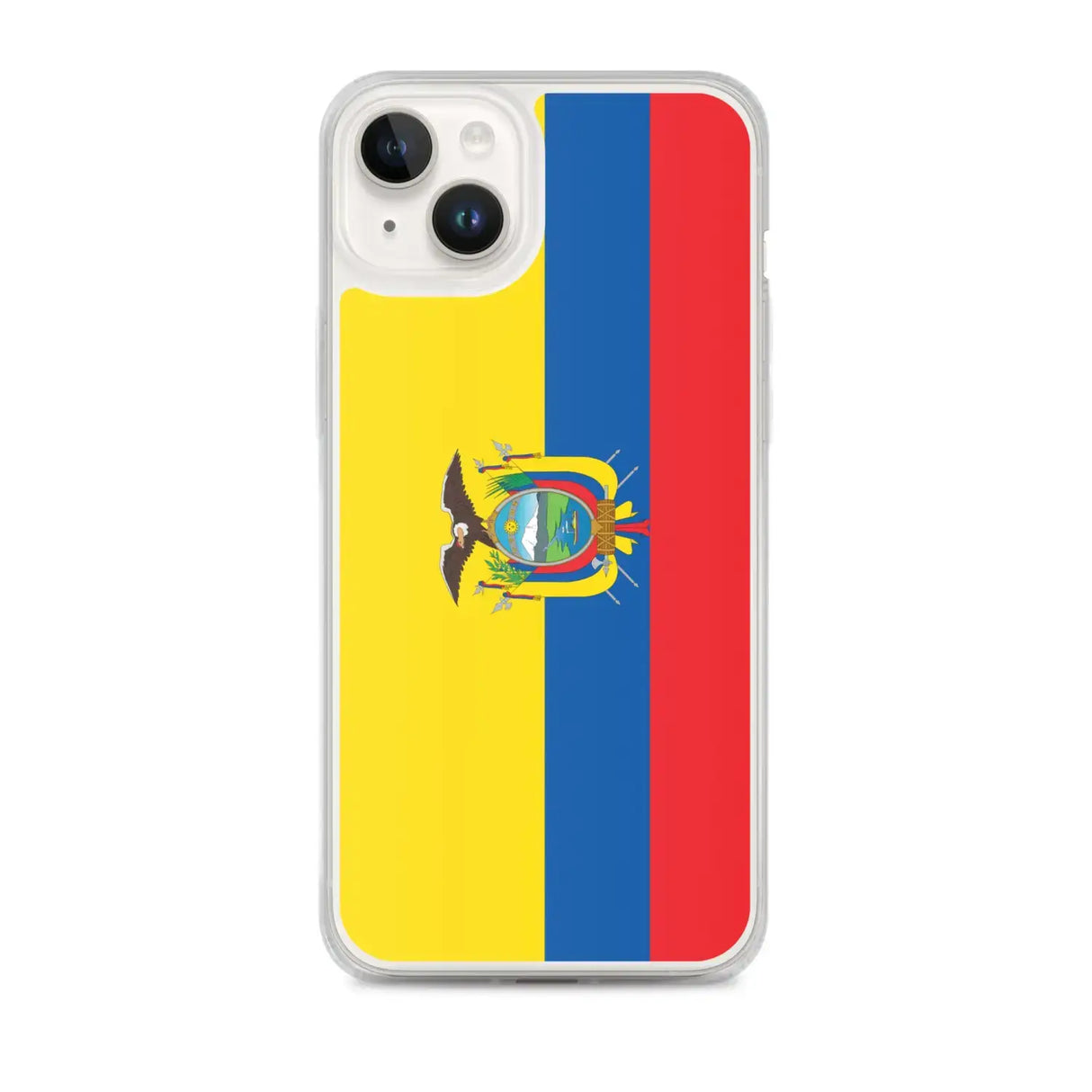 Coque iphone drapeau équateur souple antichoc transparente