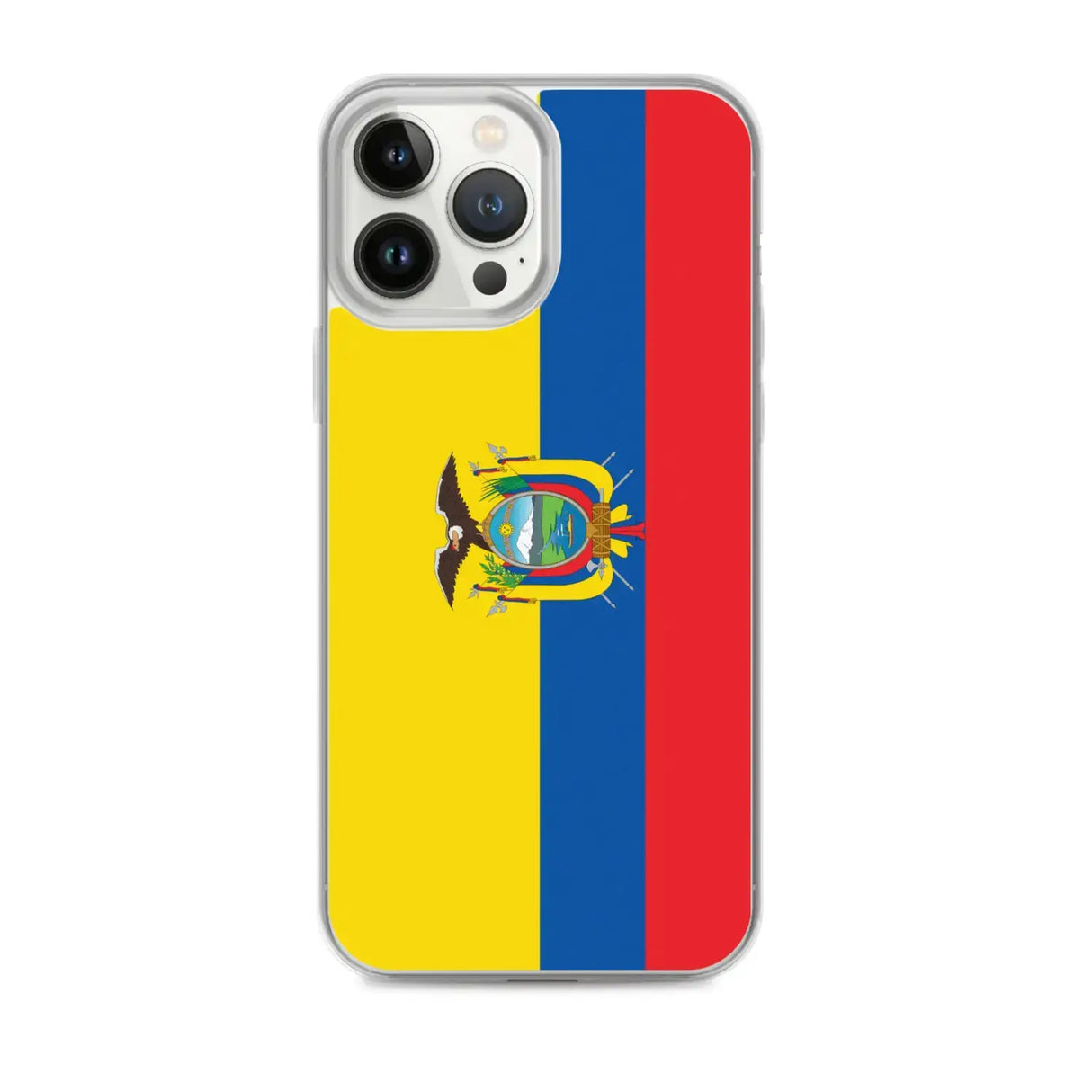 Coque iphone drapeau équateur souple antichoc transparente