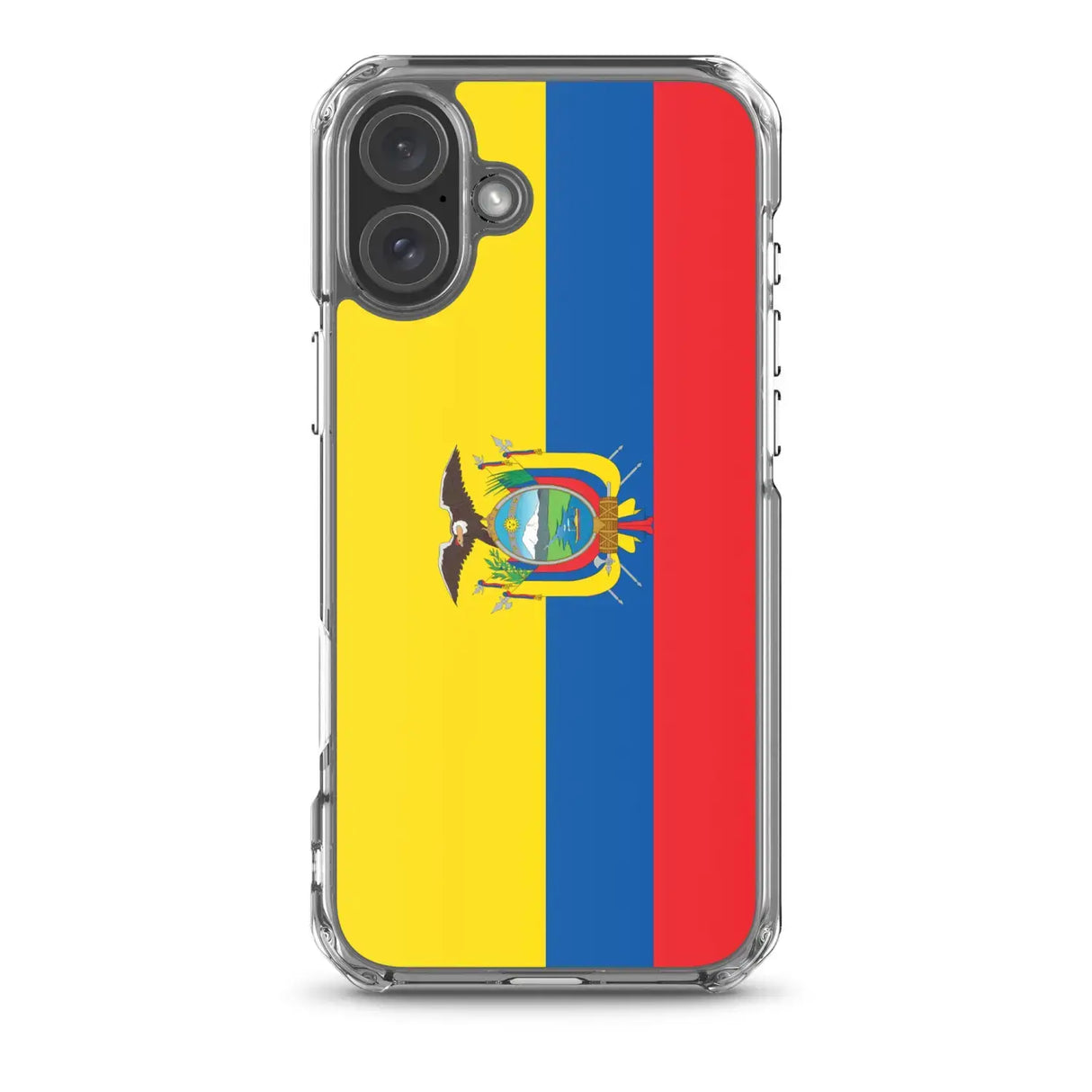 Coque iphone drapeau équateur souple antichoc transparente