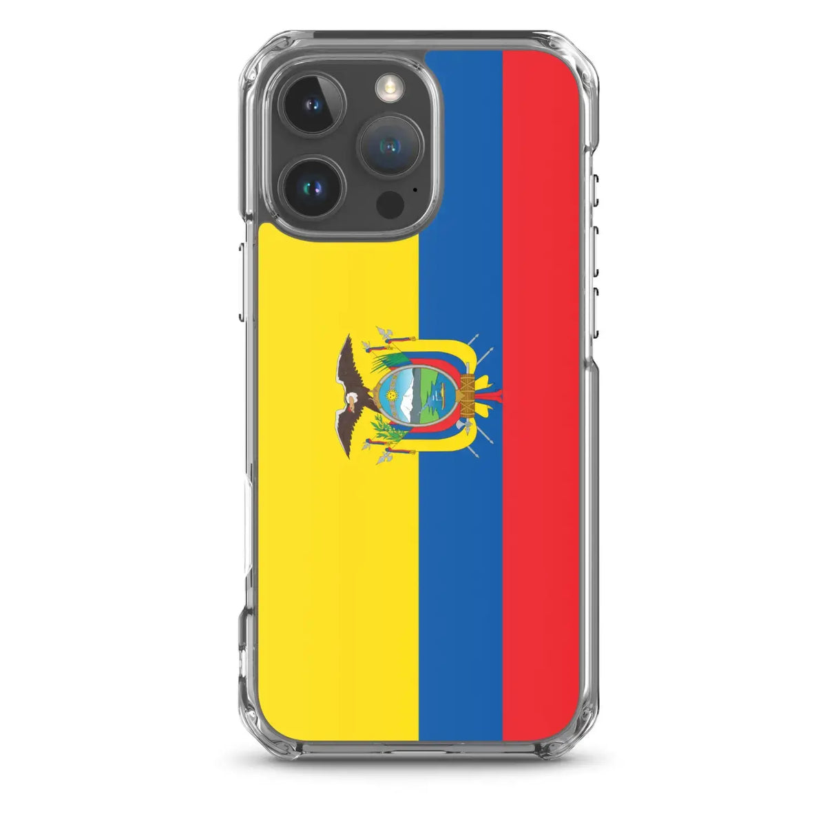 Coque iphone drapeau équateur souple antichoc transparente