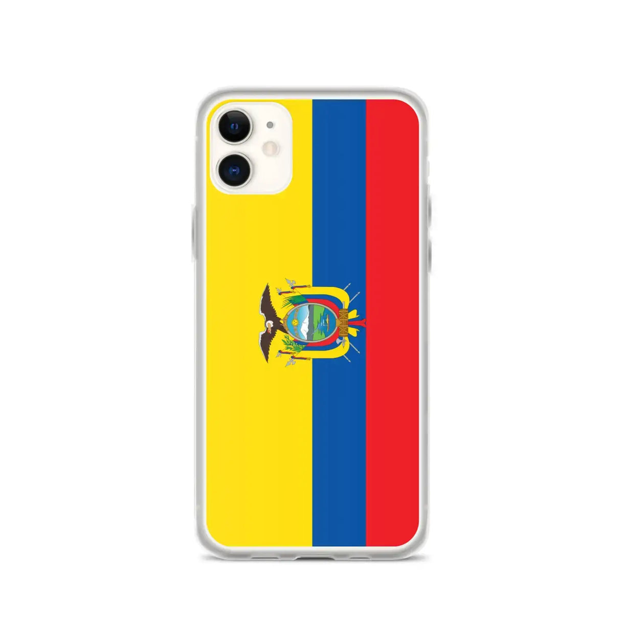 Coque iphone drapeau équateur souple antichoc transparente