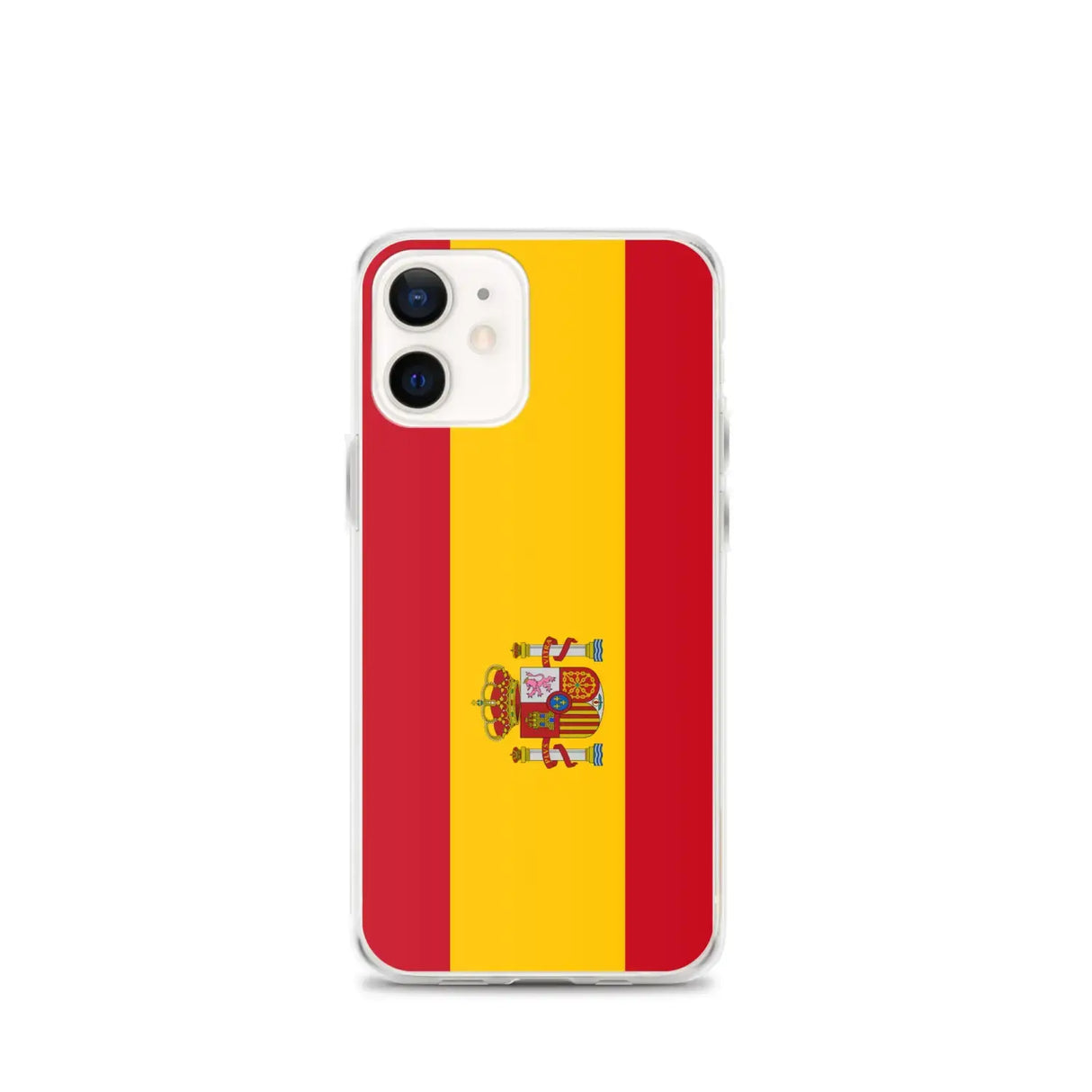 Coque iphone drapeau espagne souple antichoc transparente