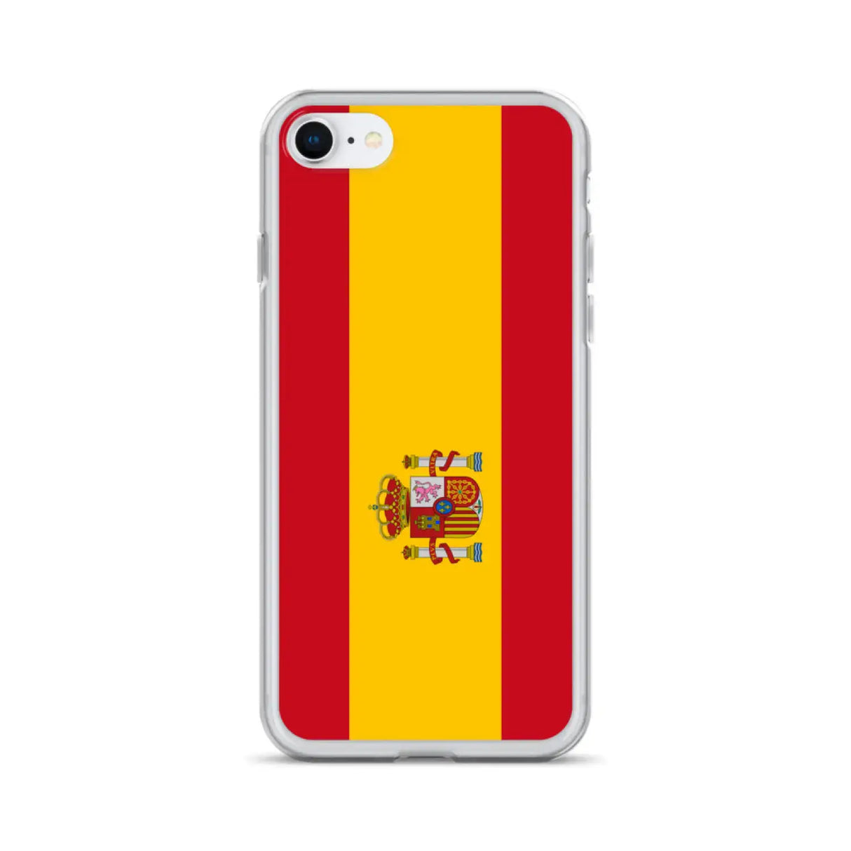 Coque iphone drapeau espagne souple antichoc transparente