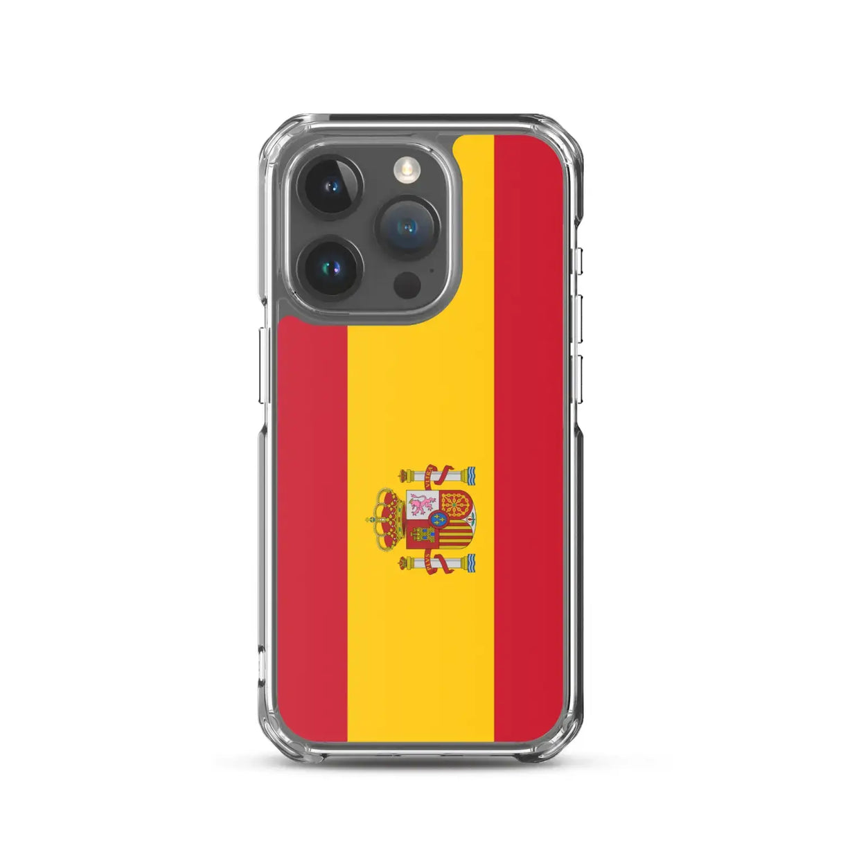 Coque iphone drapeau espagne souple antichoc transparente