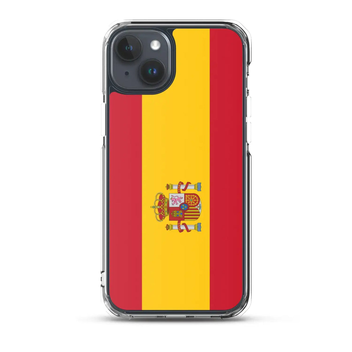 Coque iphone drapeau espagne souple antichoc transparente
