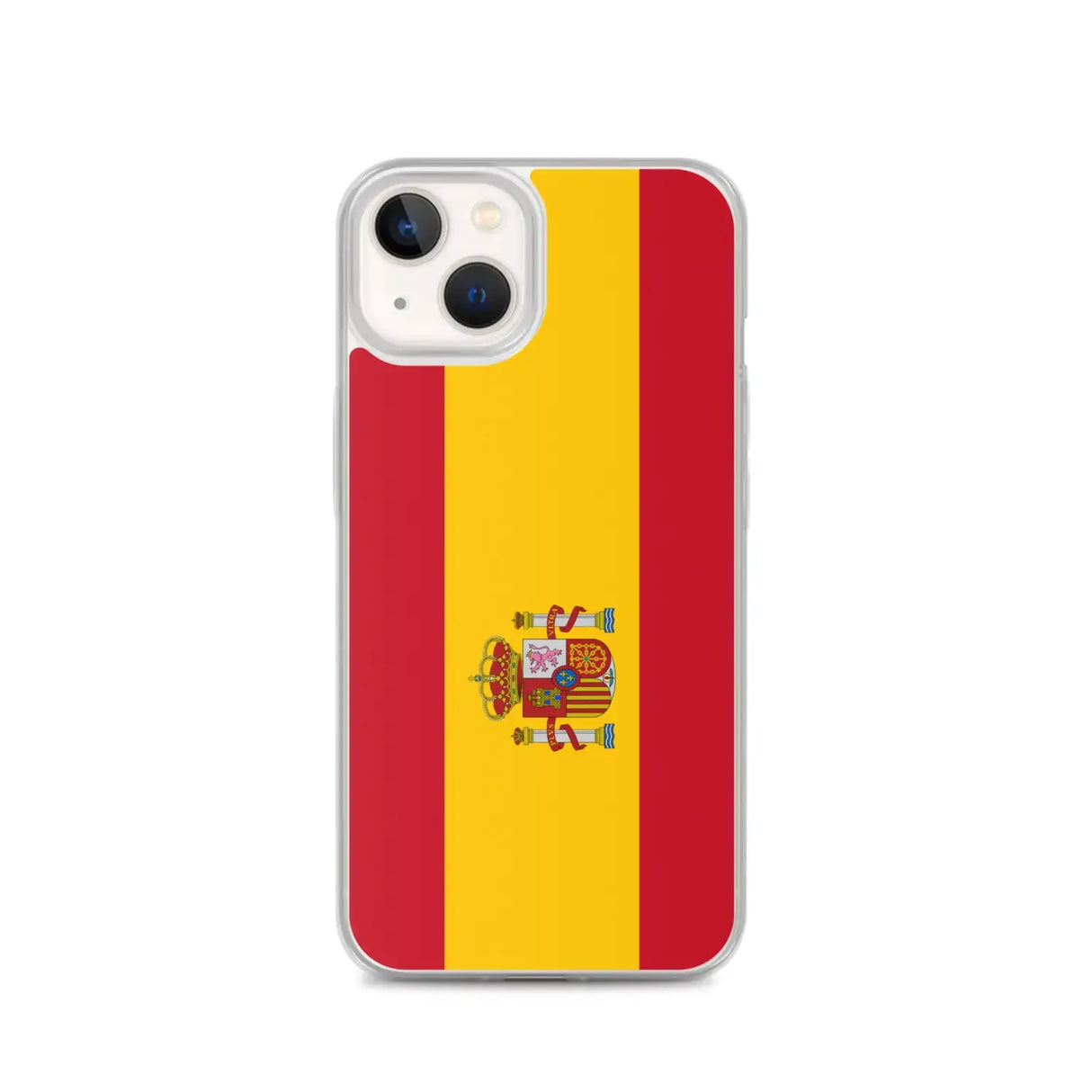 Coque iphone drapeau espagne souple antichoc transparente