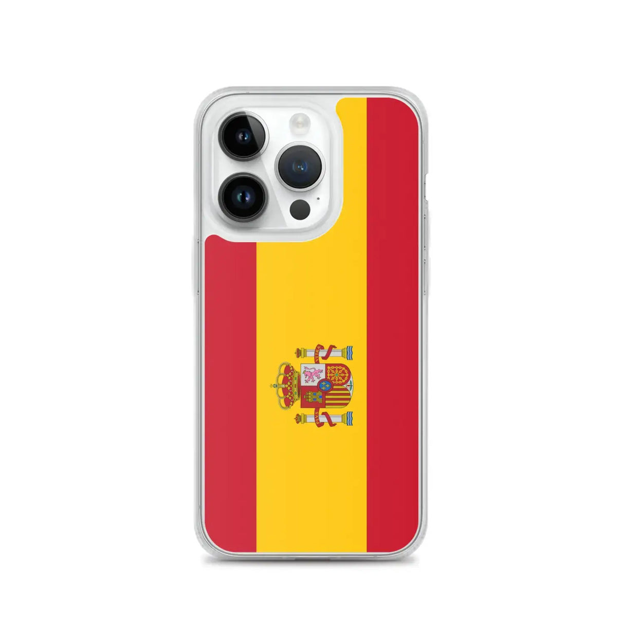 Coque iphone drapeau espagne souple antichoc transparente