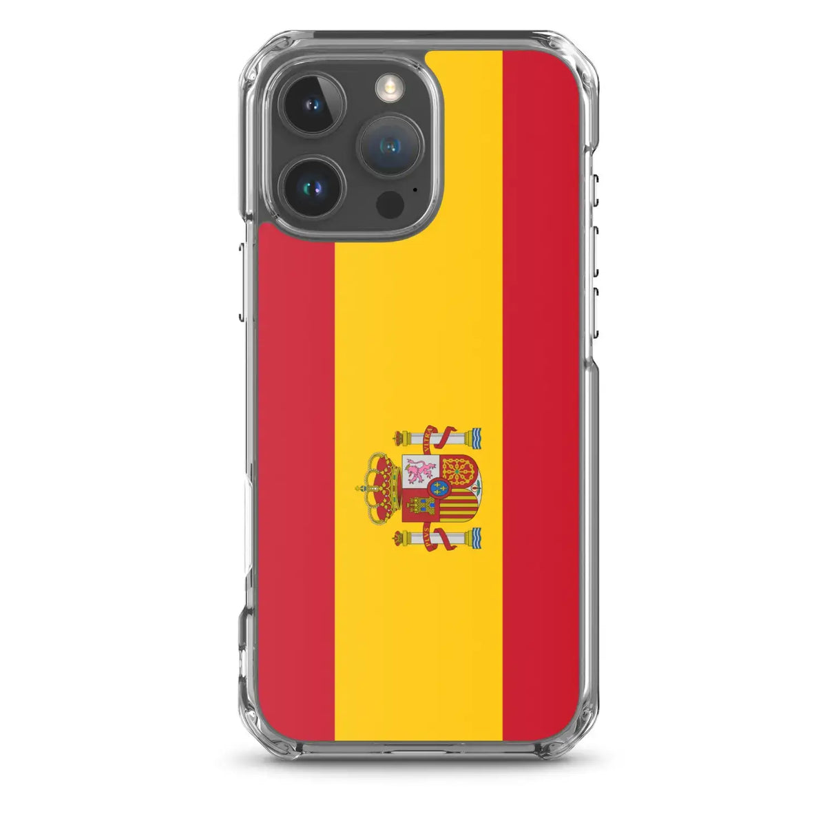 Coque iphone drapeau espagne souple antichoc transparente