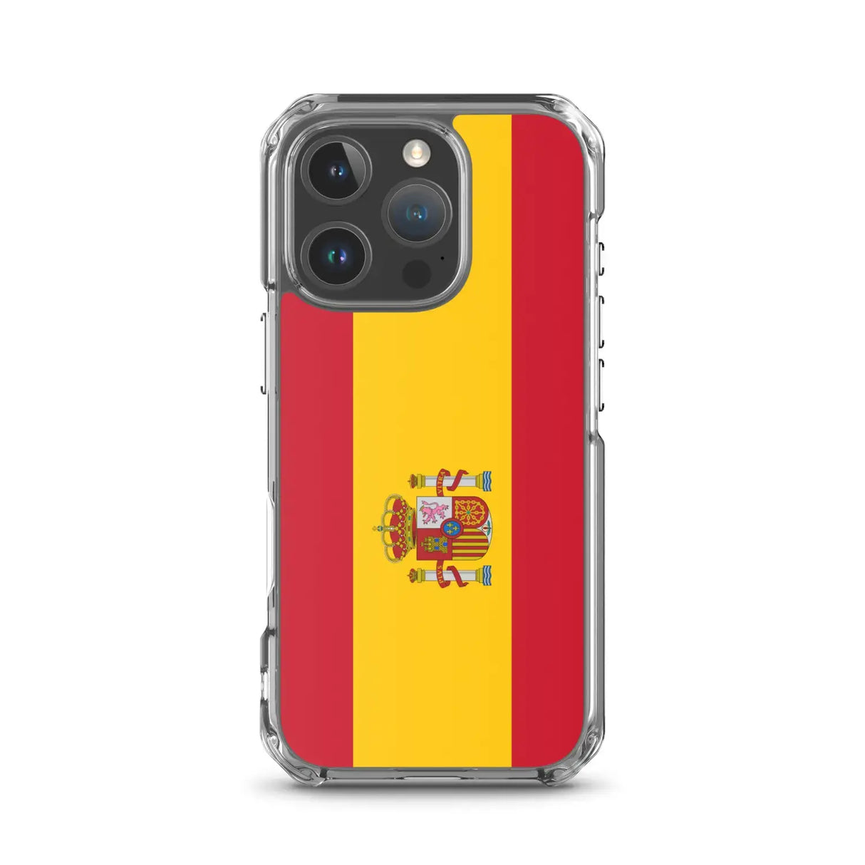 Coque iphone drapeau espagne souple antichoc transparente