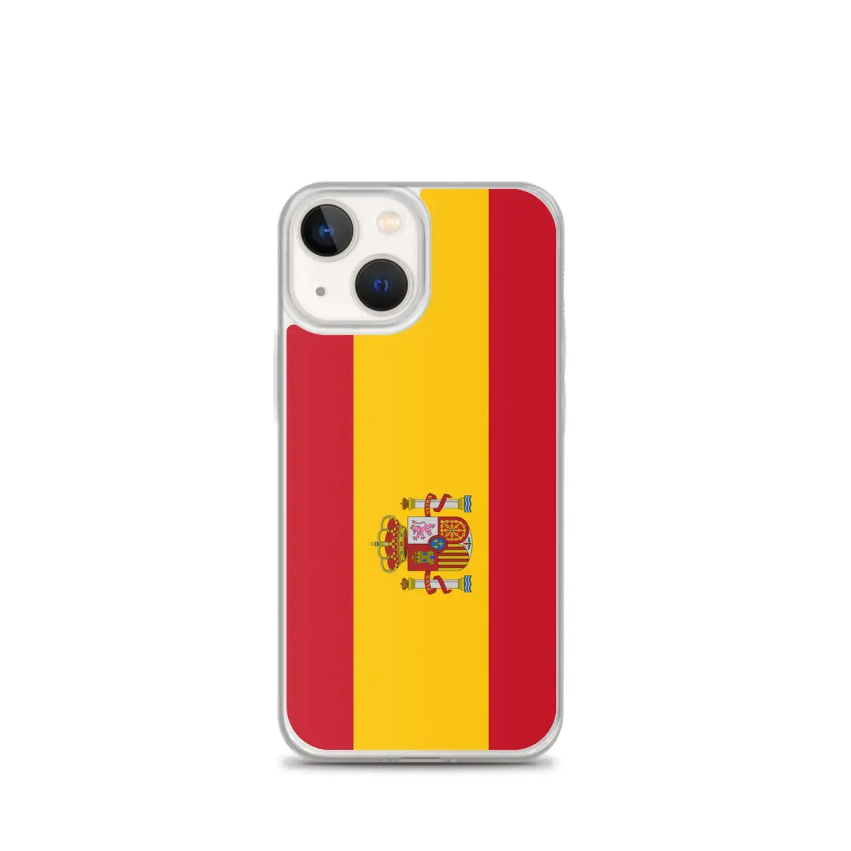 Coque iphone drapeau espagne souple antichoc transparente