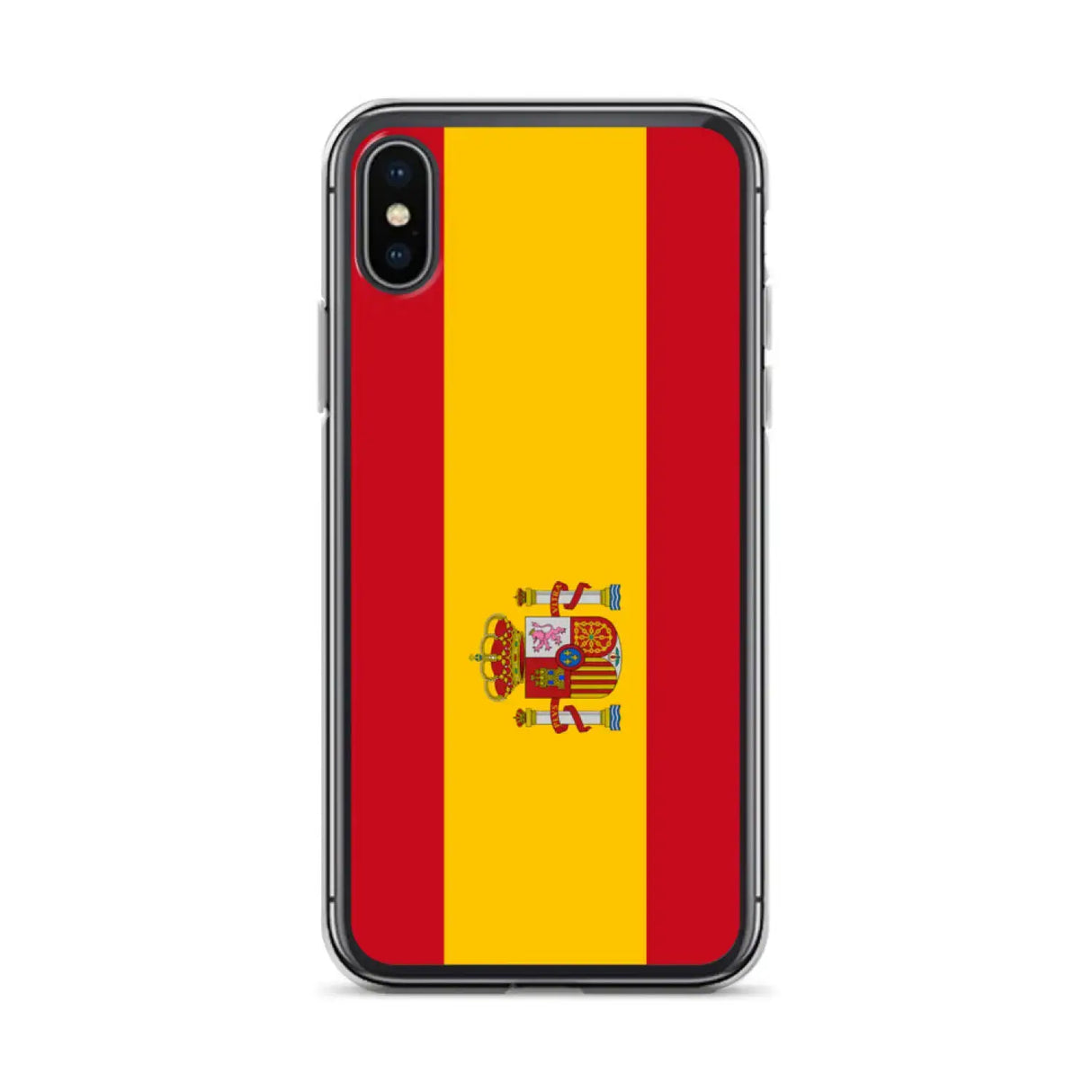 Coque iphone drapeau espagne souple antichoc transparente