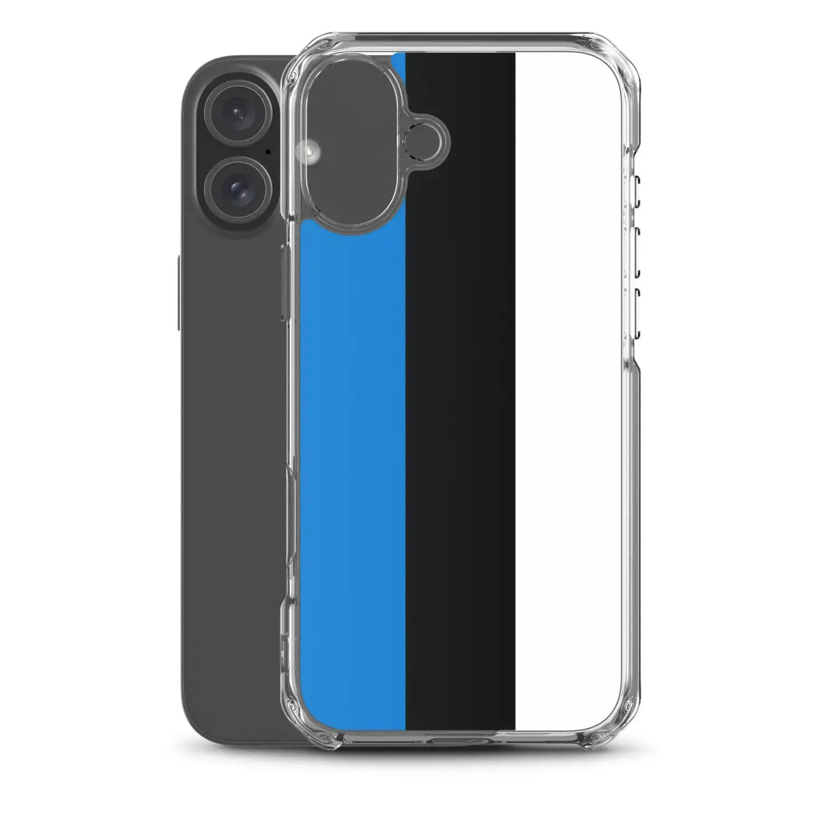 Coque iphone drapeau estonie souple transparente antichoc