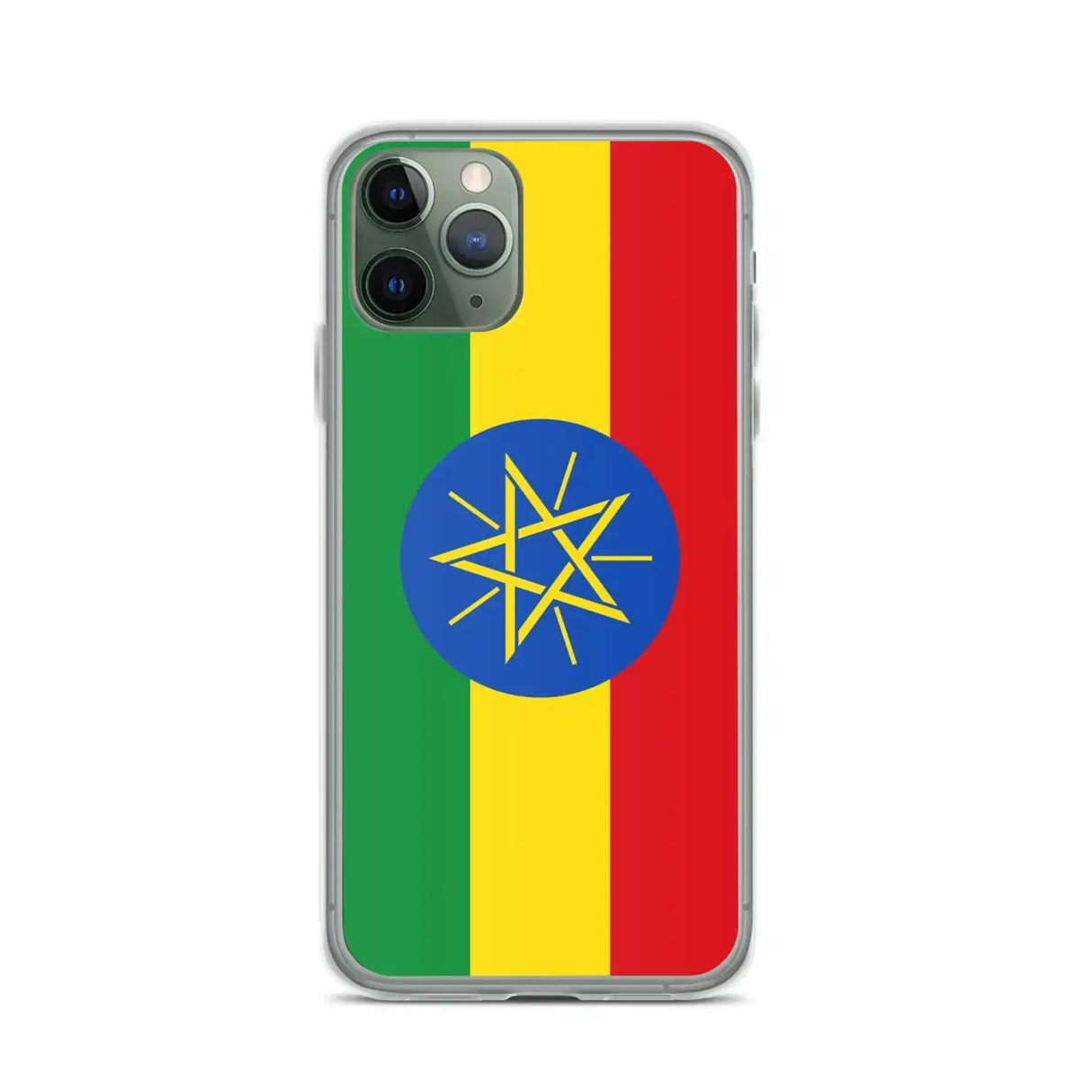 Coque iphone drapeau éthiopie souple résistante antichoc