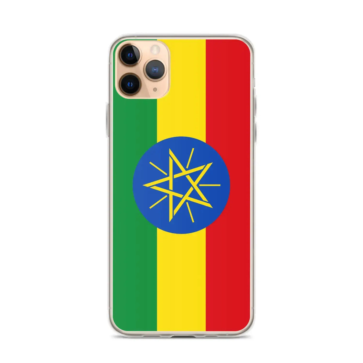 Coque iphone drapeau éthiopie souple résistante antichoc