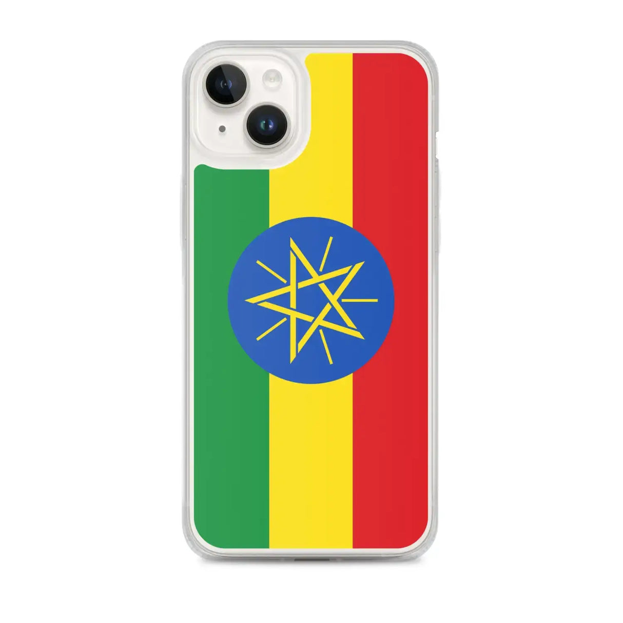 Coque iphone drapeau éthiopie souple résistante antichoc