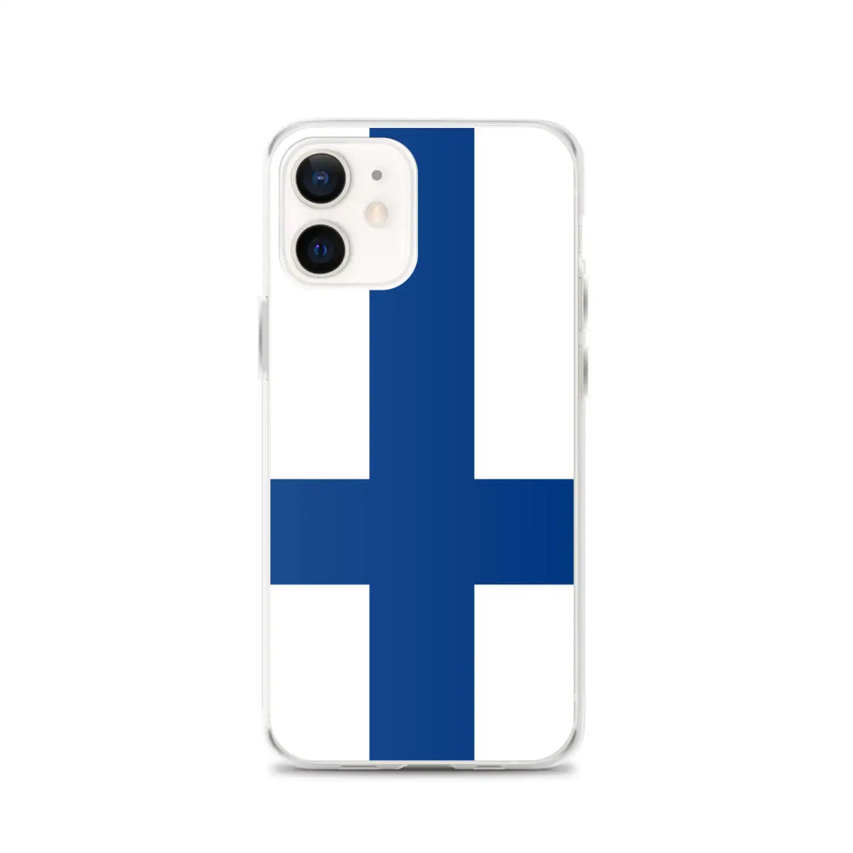 Coque iphone drapeau finlande souple antichoc transparente