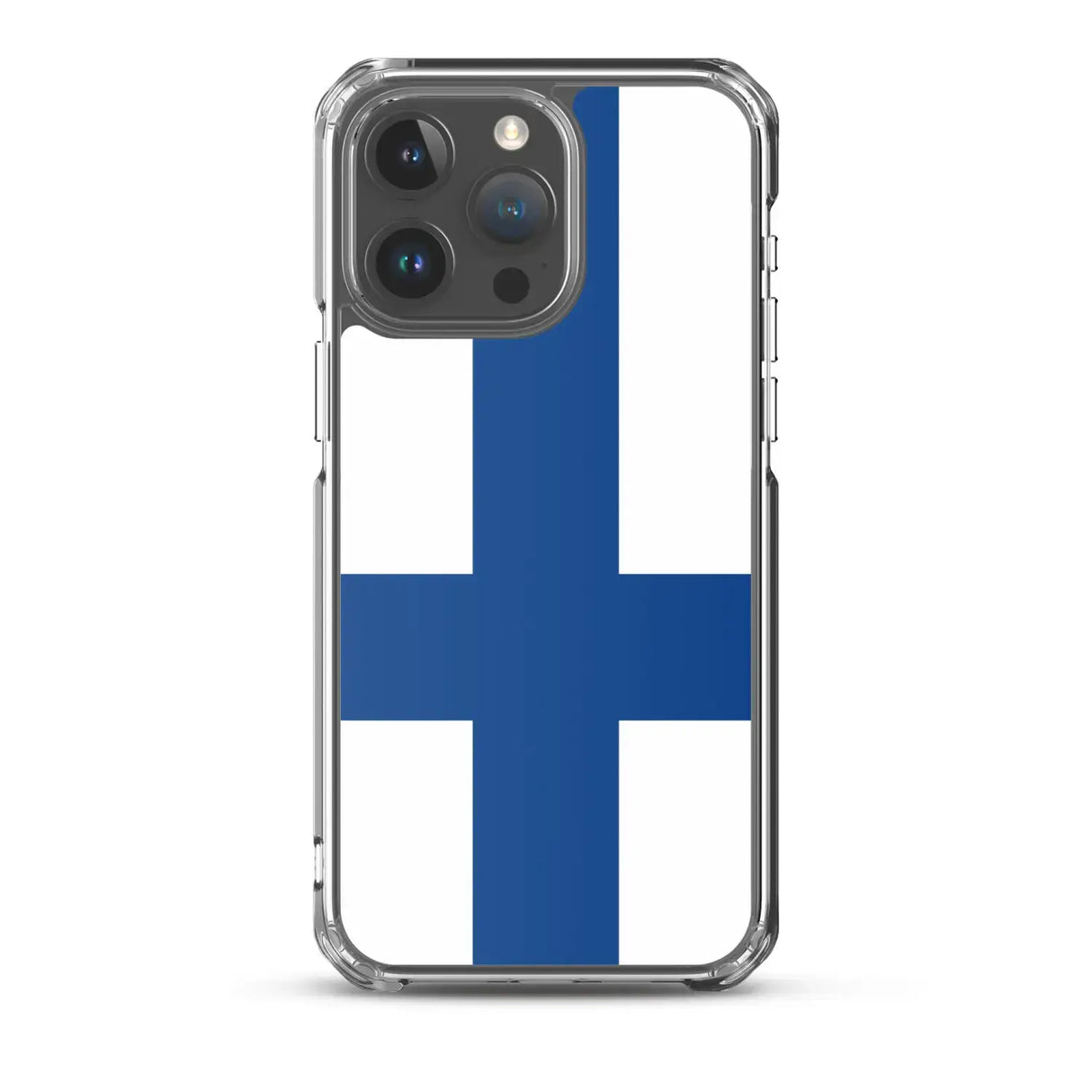 Coque iphone drapeau finlande souple antichoc transparente