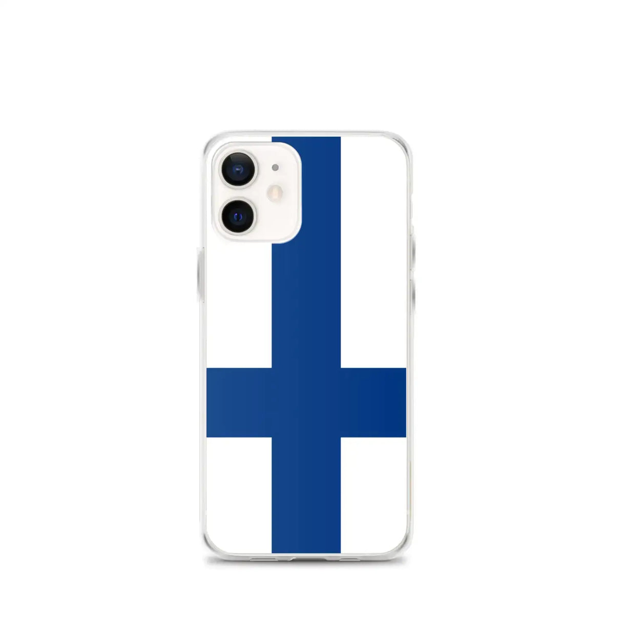 Coque iphone drapeau finlande souple antichoc transparente