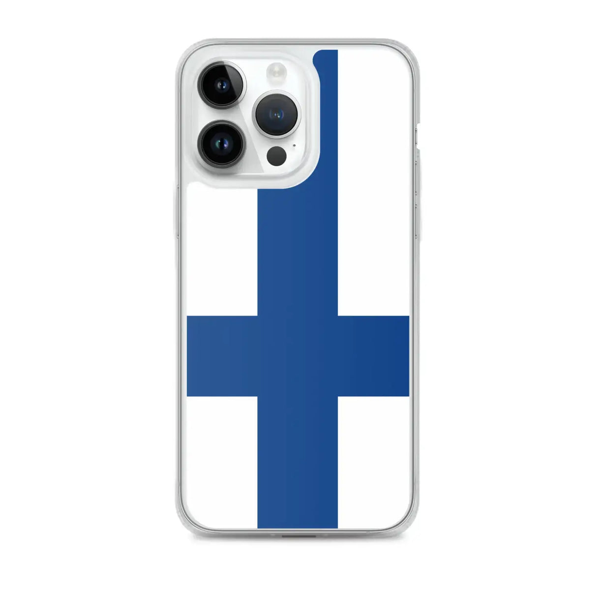 Coque iphone drapeau finlande souple antichoc transparente