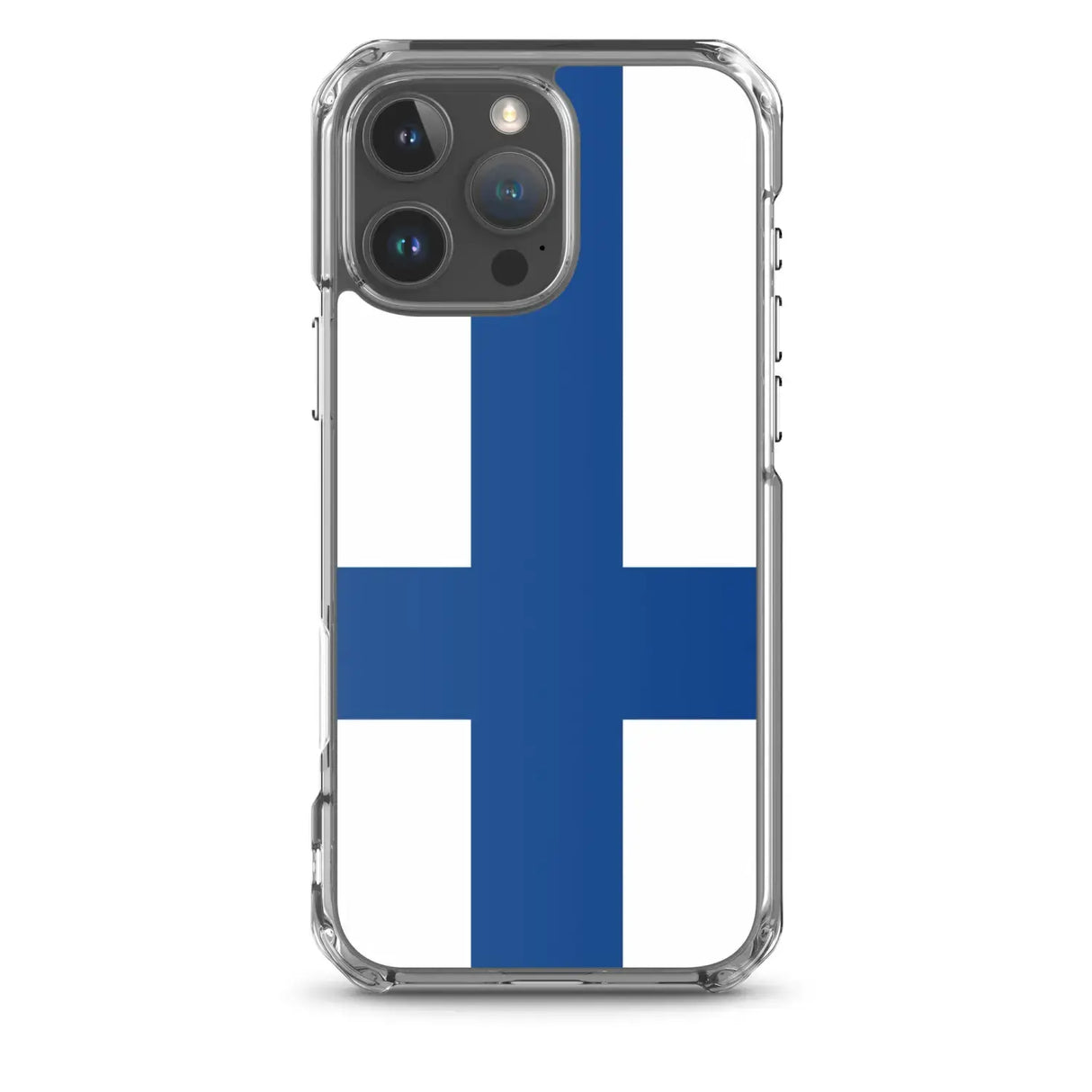 Coque iphone drapeau finlande souple antichoc transparente