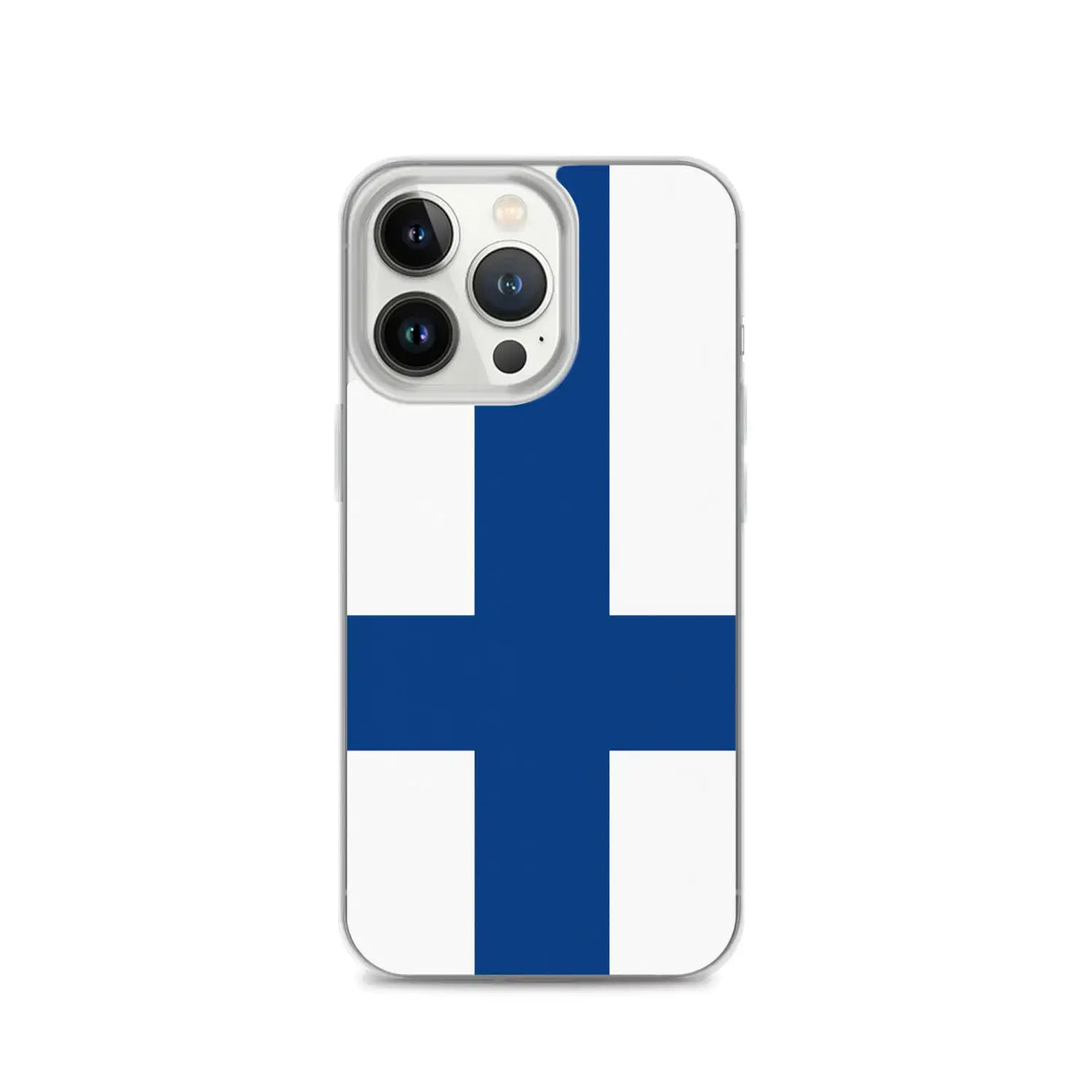 Coque iphone drapeau finlande souple antichoc transparente