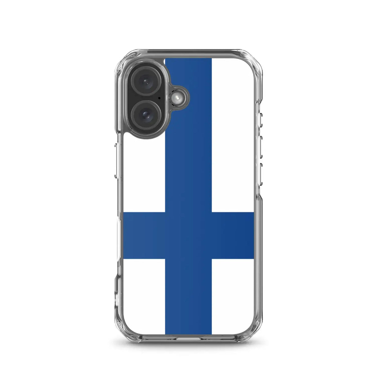 Coque iphone drapeau finlande souple antichoc transparente