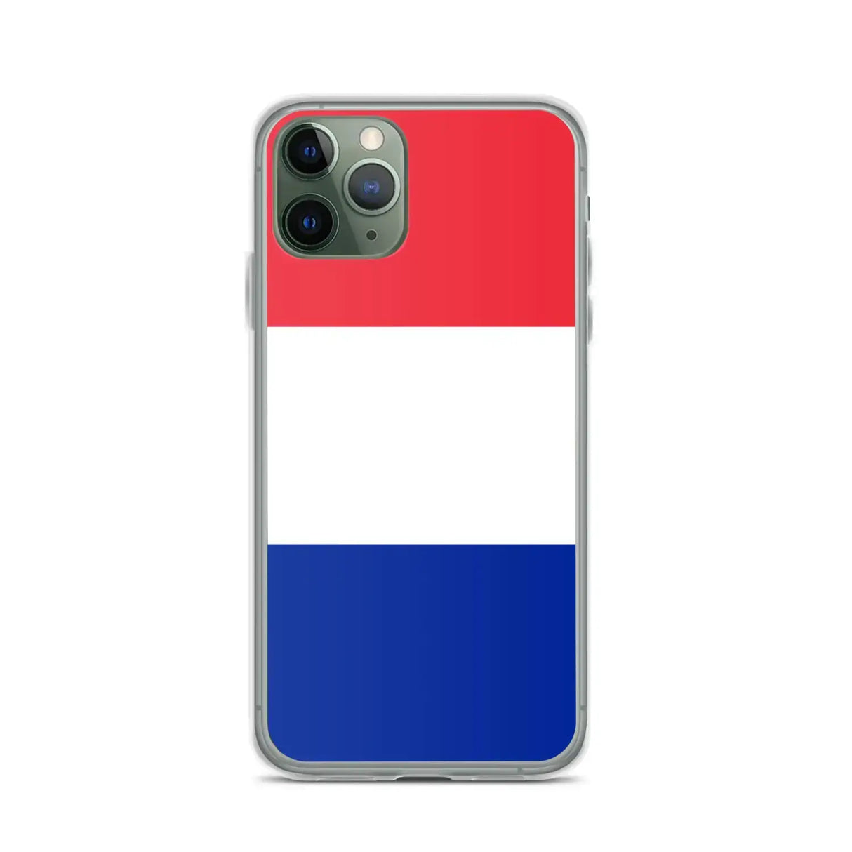 Coque iphone drapeau france souple transparente antichoc
