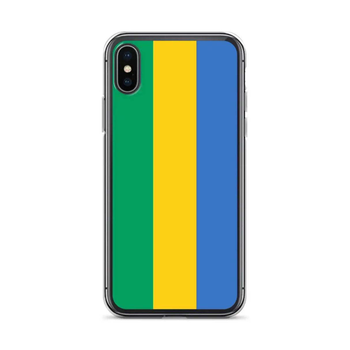 Coque iphone drapeau gabon souple transparente antichoc